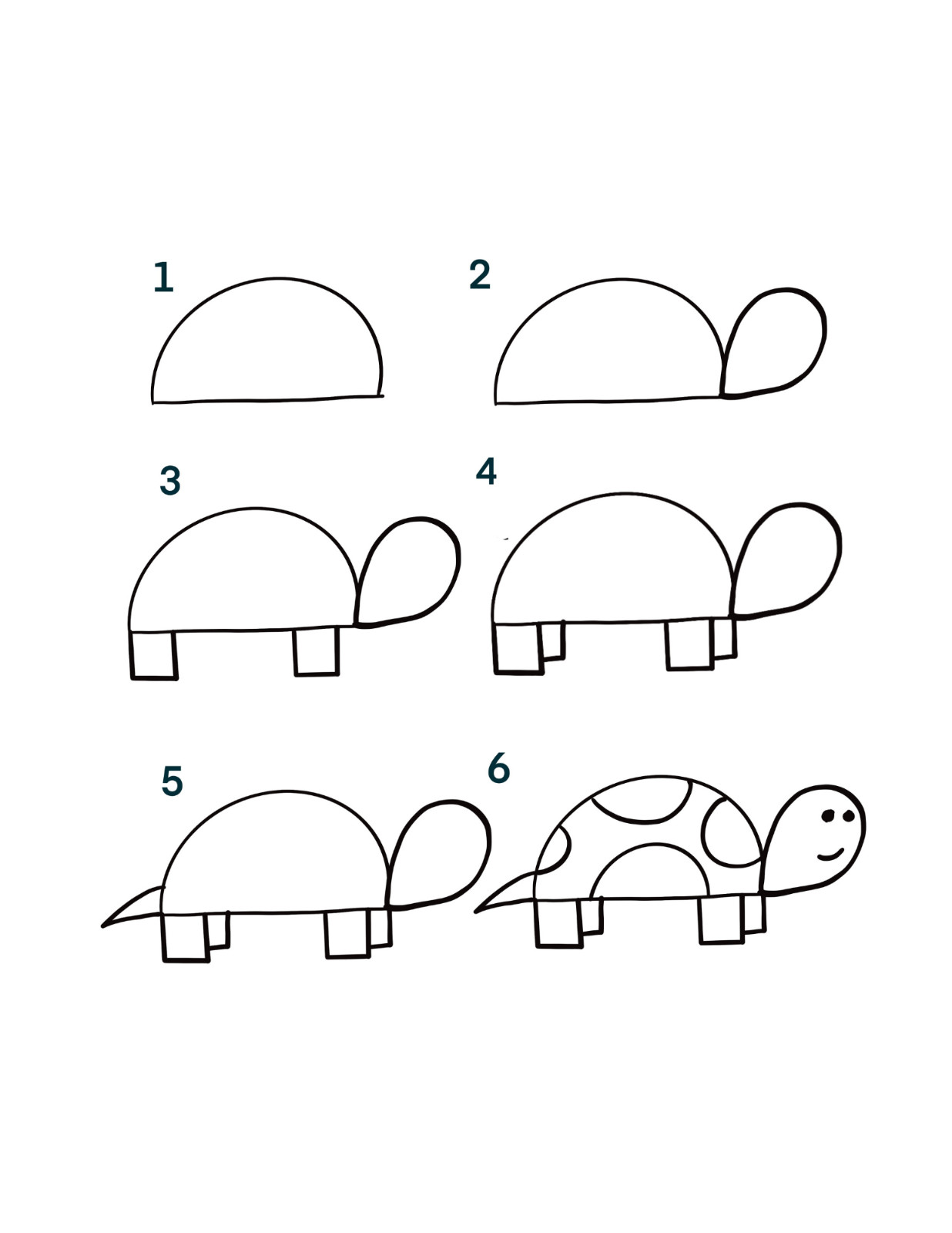 How to Draw for Kids ages 4-8 Simple Step by Step How to Draw Animals