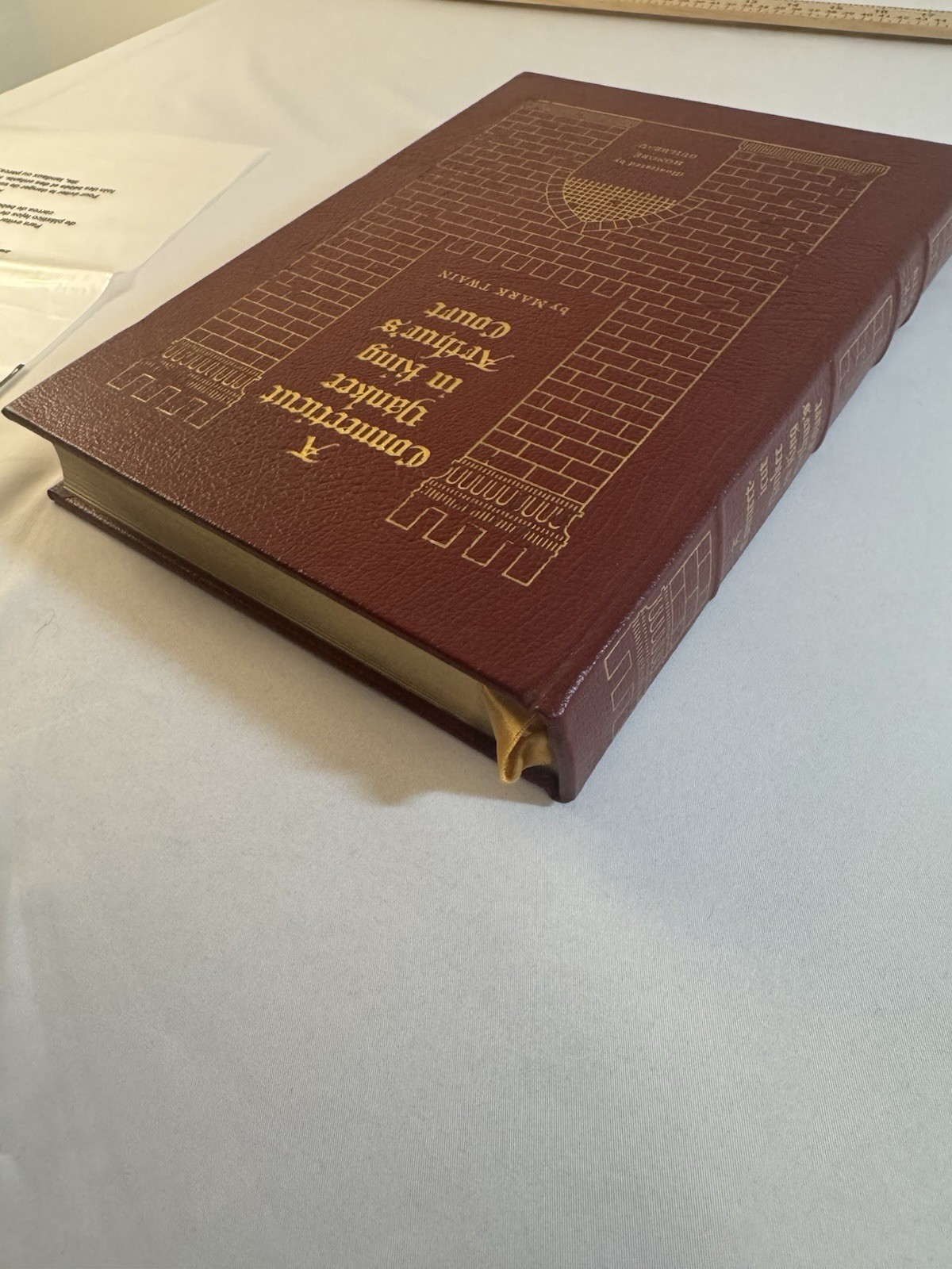 Vintage Easton Press A Connecticut Yankee King Arthur Court Leather Illustrated