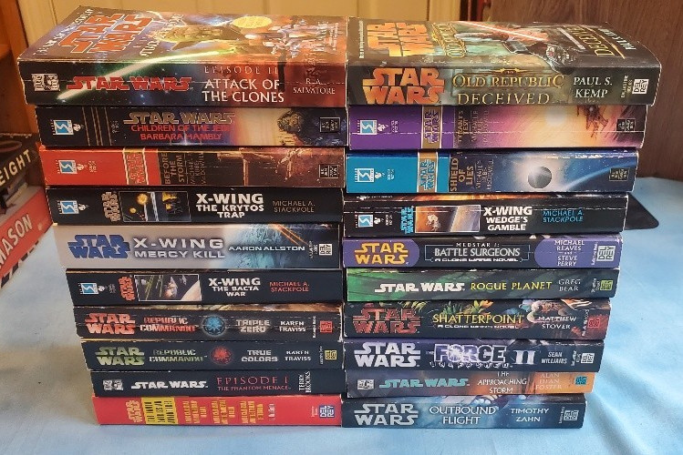 Star Wars 20 Book Lot MMPB Mixed X-wing Crisis Others VG LN