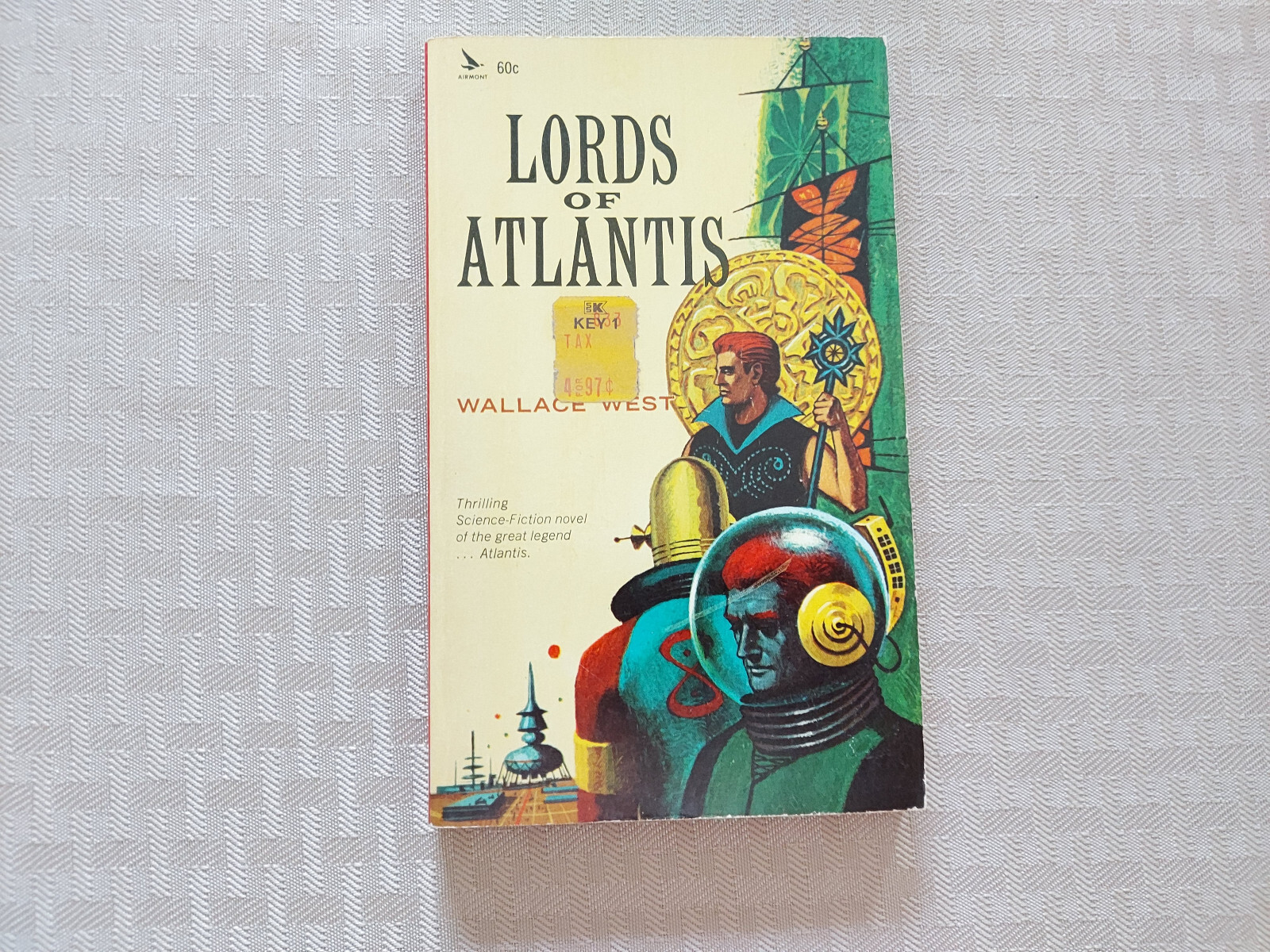 “Lords of Atlantas” Vintage Science Fiction Book Wallace West 1963 Unread Copy