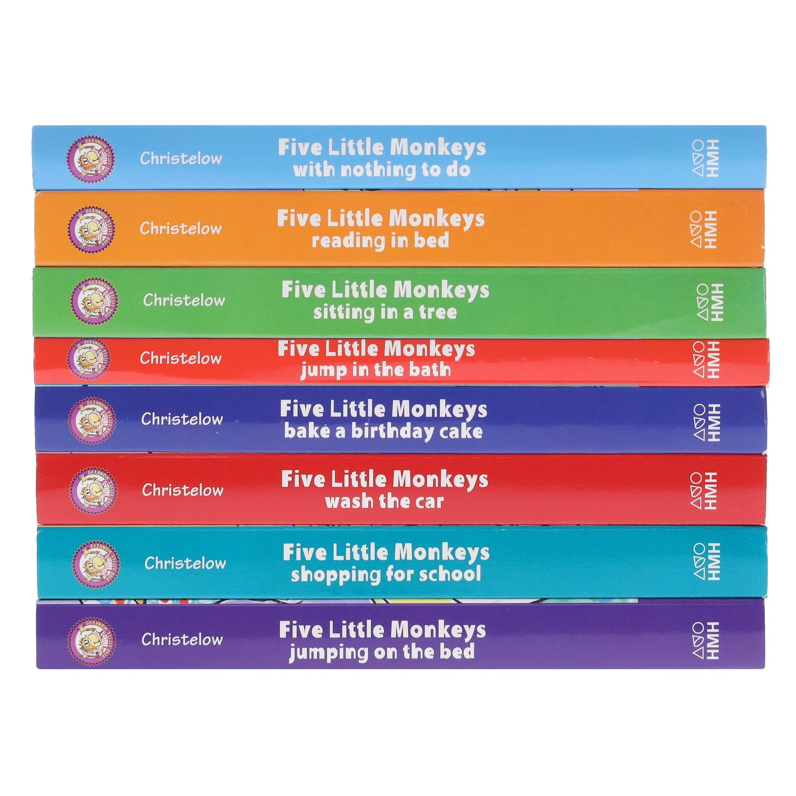 Five Little Monkeys: Adventures By Eileen Christelow 8 Books Box – Ages 4-7 – BB