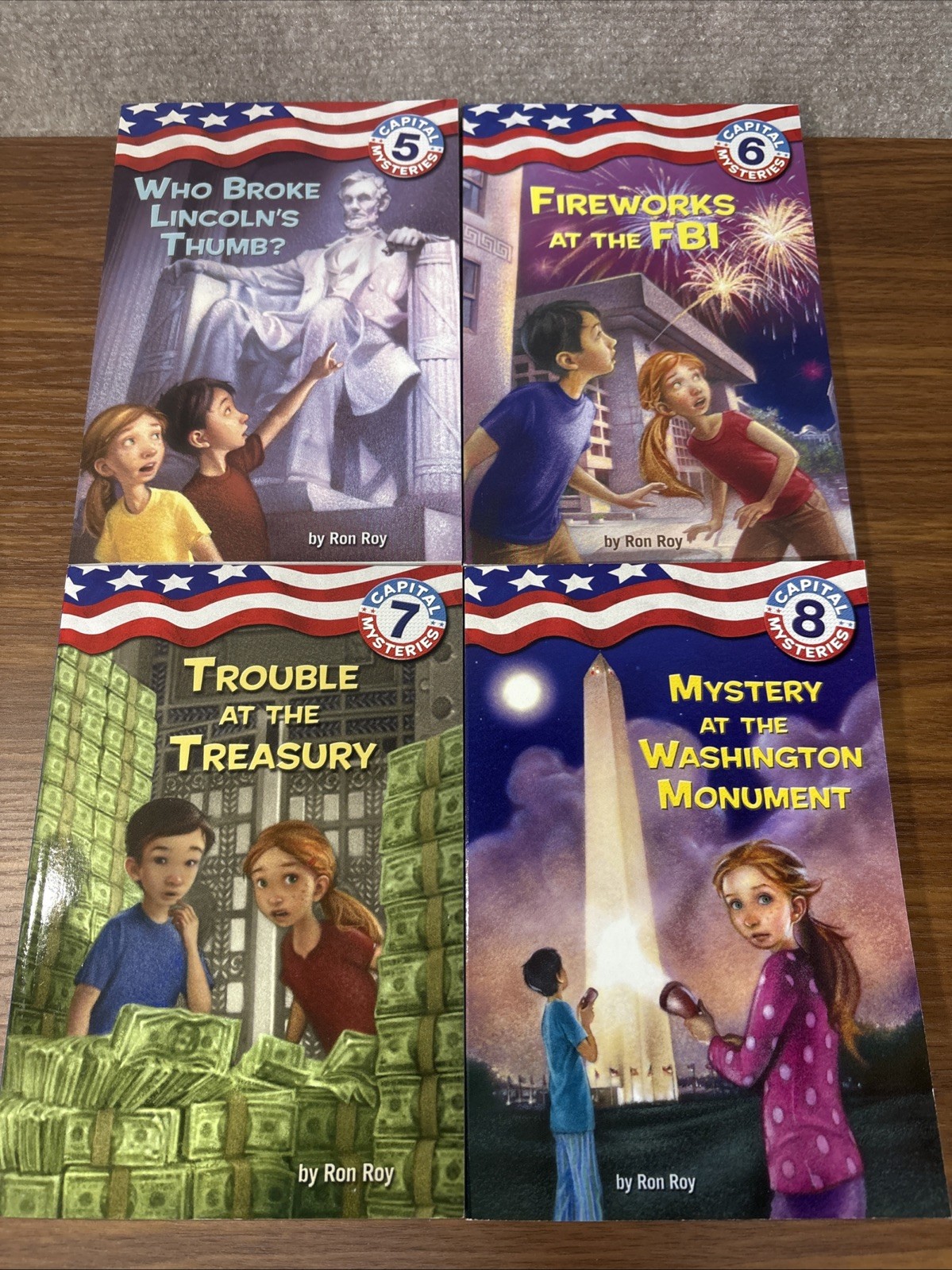 CAPITAL MYSTERIES Ron Roy Chapter Books Complete Series Lot 1-14 Bundle Kids