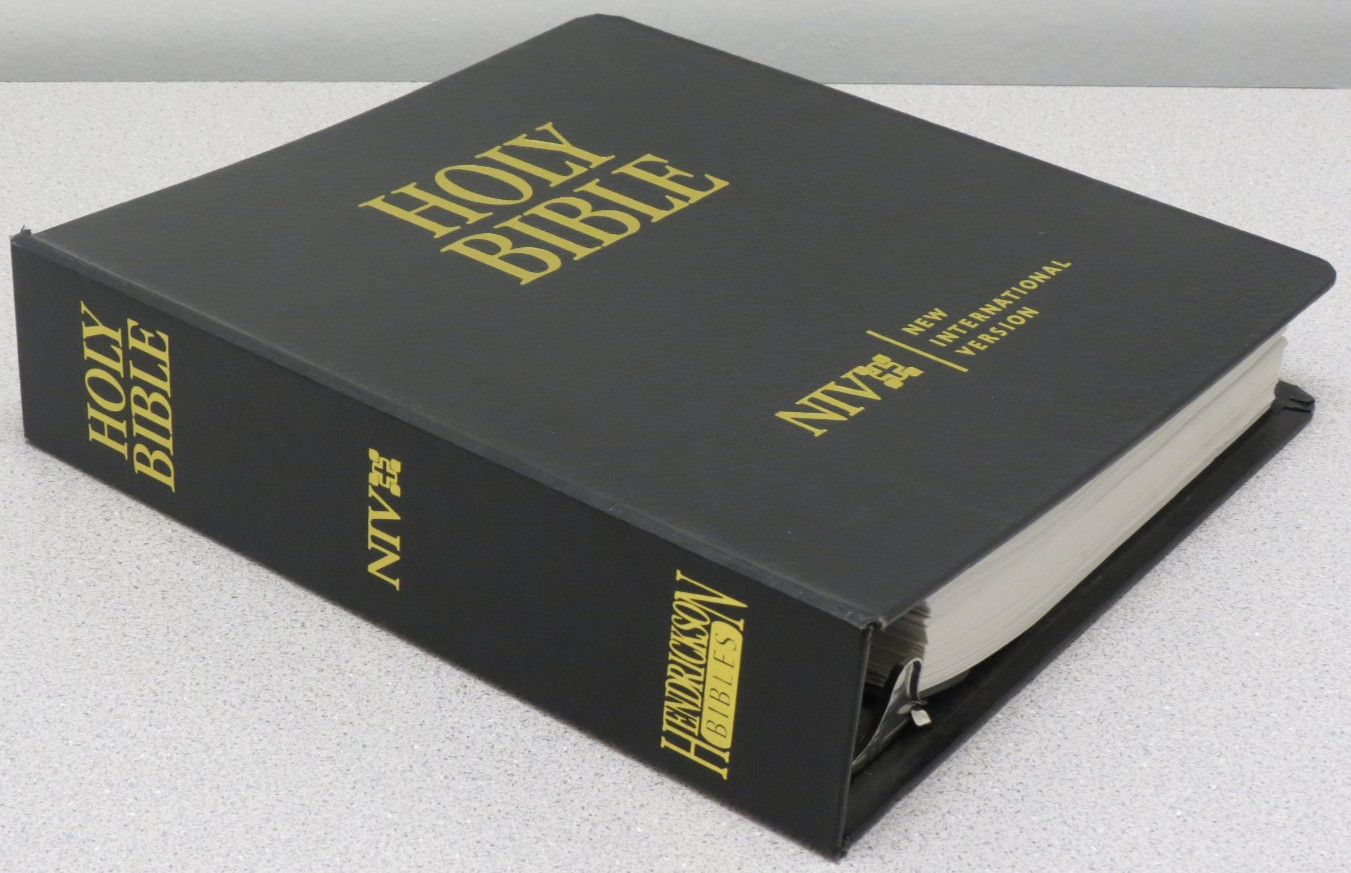 Holy Bible Wide Margin Looseleaf Reference Edition NIV 3-Ring Binder Hendrickson