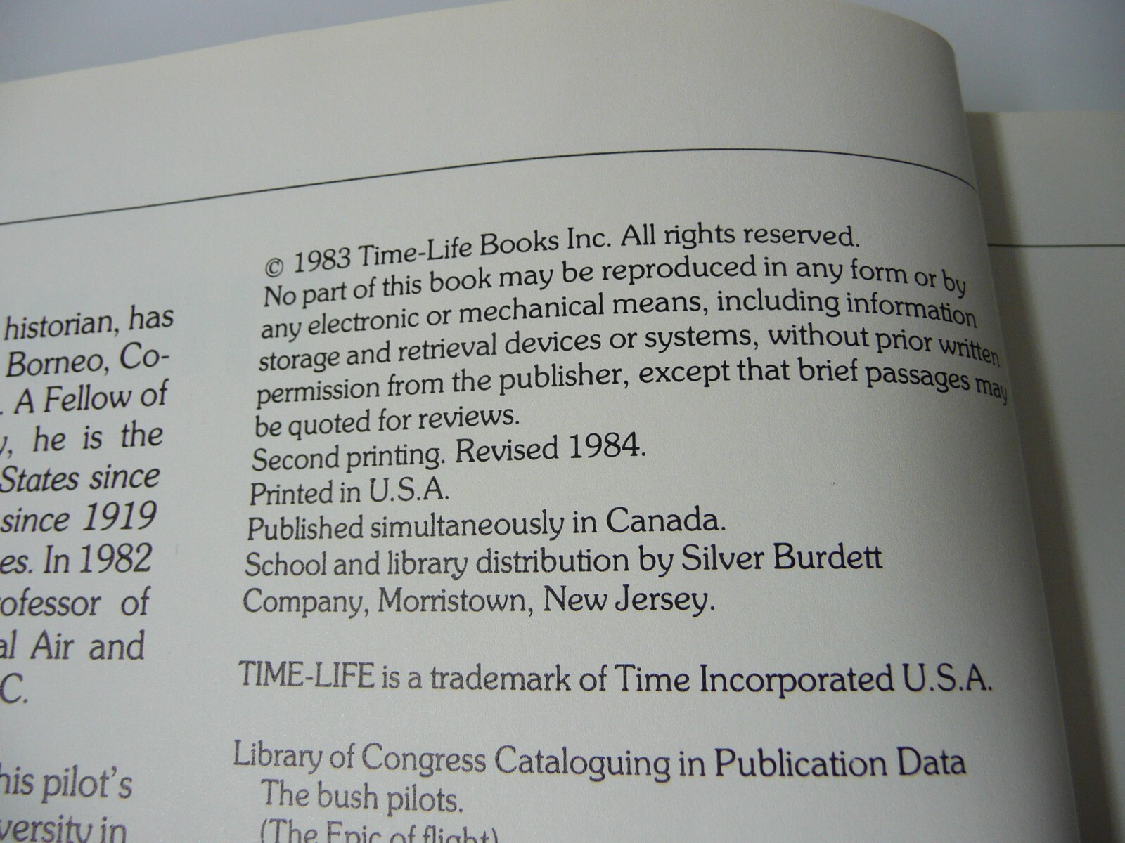 The Epic Of Flight – The Bush Pilots, Time-Life Books, 176 pages, HC