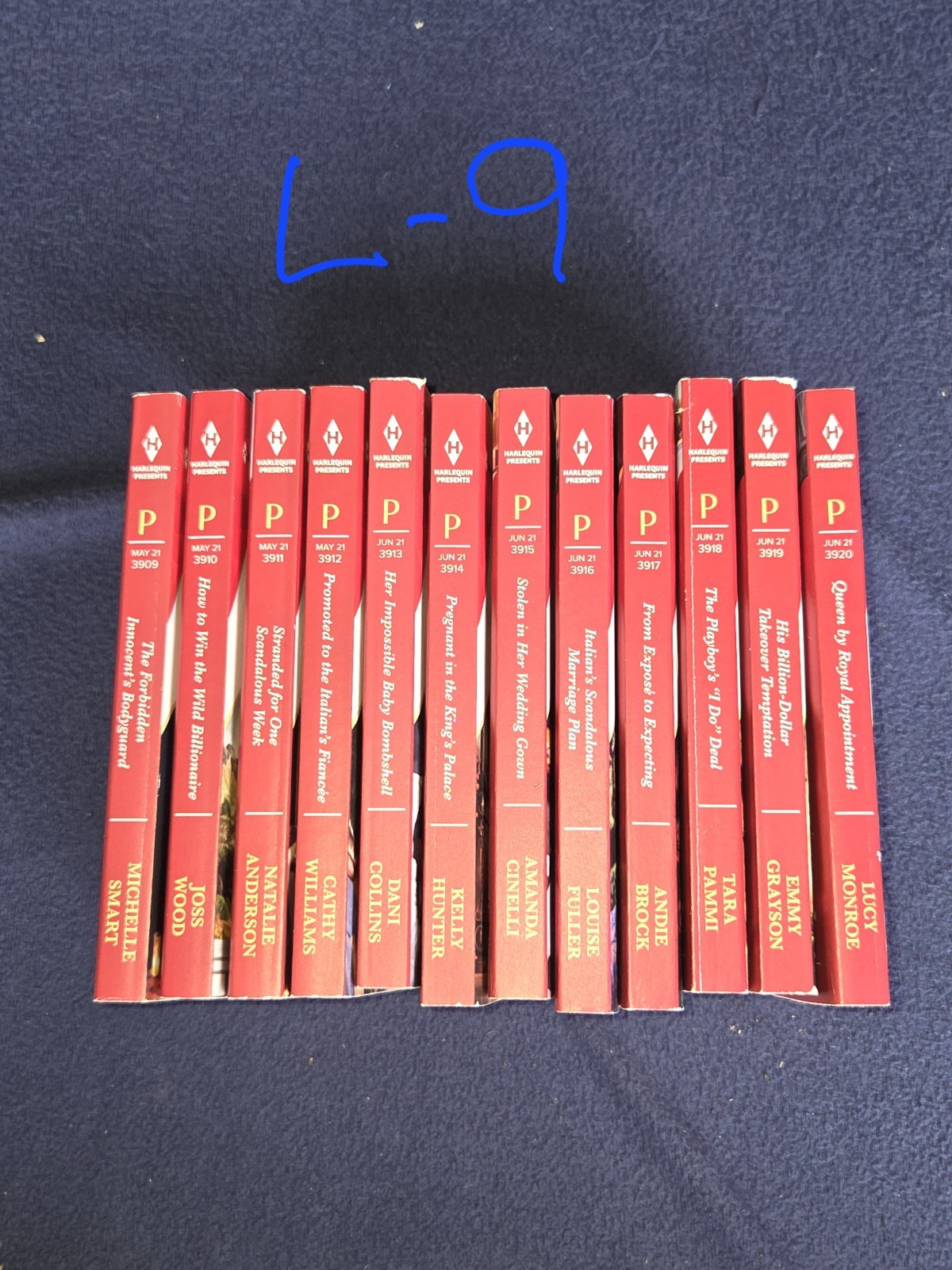 7 Lots Of 12 Harlequin Paperback Romance Novels. See Description For Lot#s