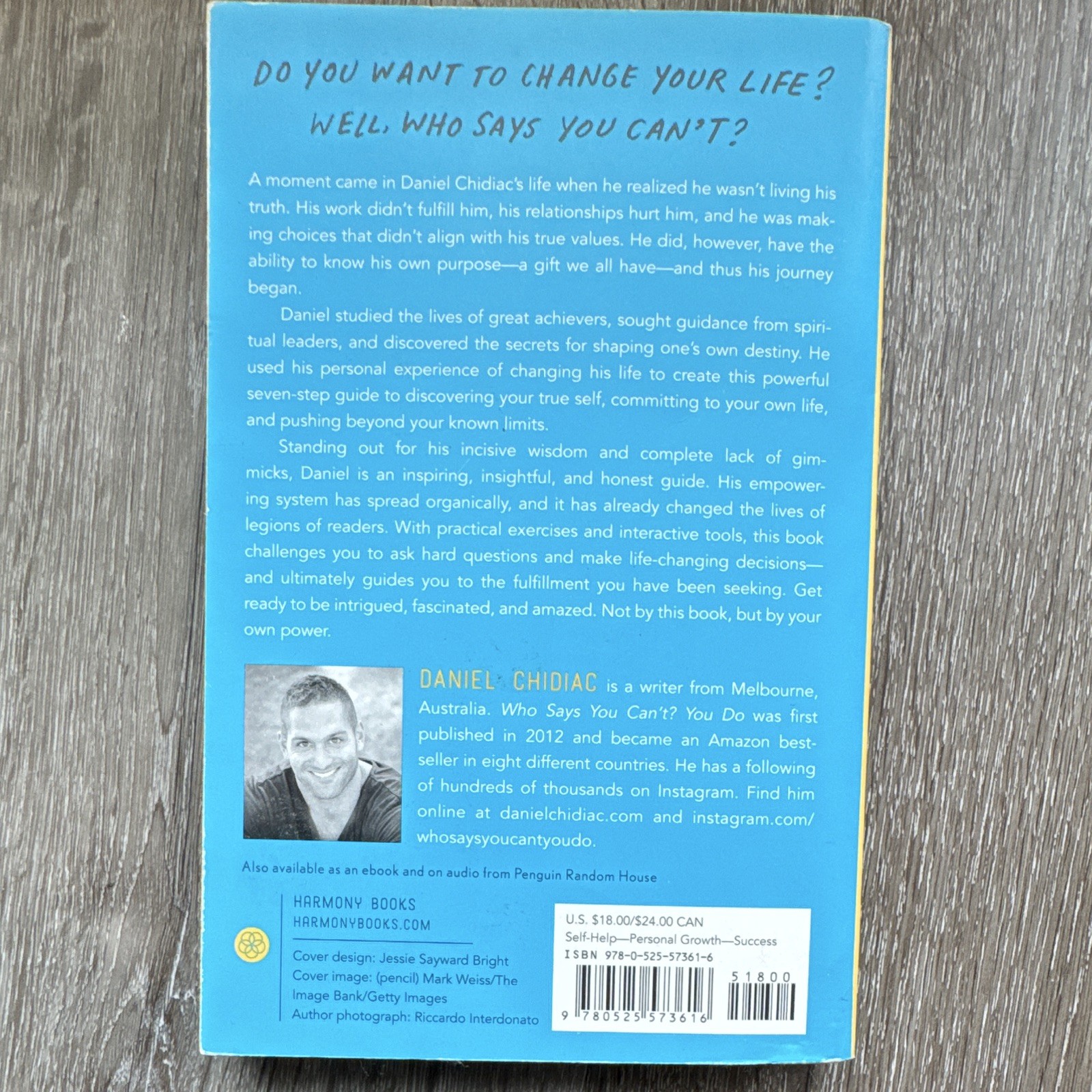 Daniel Chidiac Who Says You Can’t? You Do 2018 Trade Paperback Self-Help