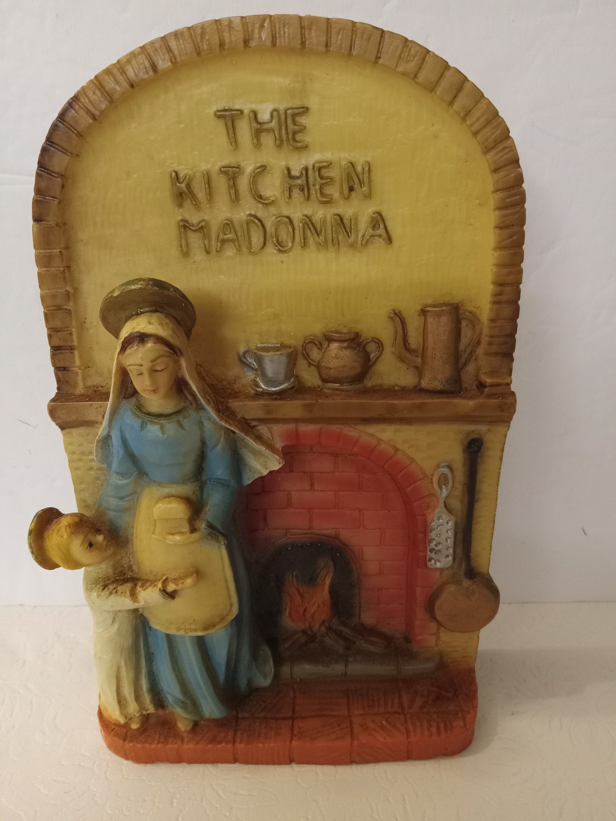The Kitchen. Madona Display Resin Plake Figurine Unbranded.