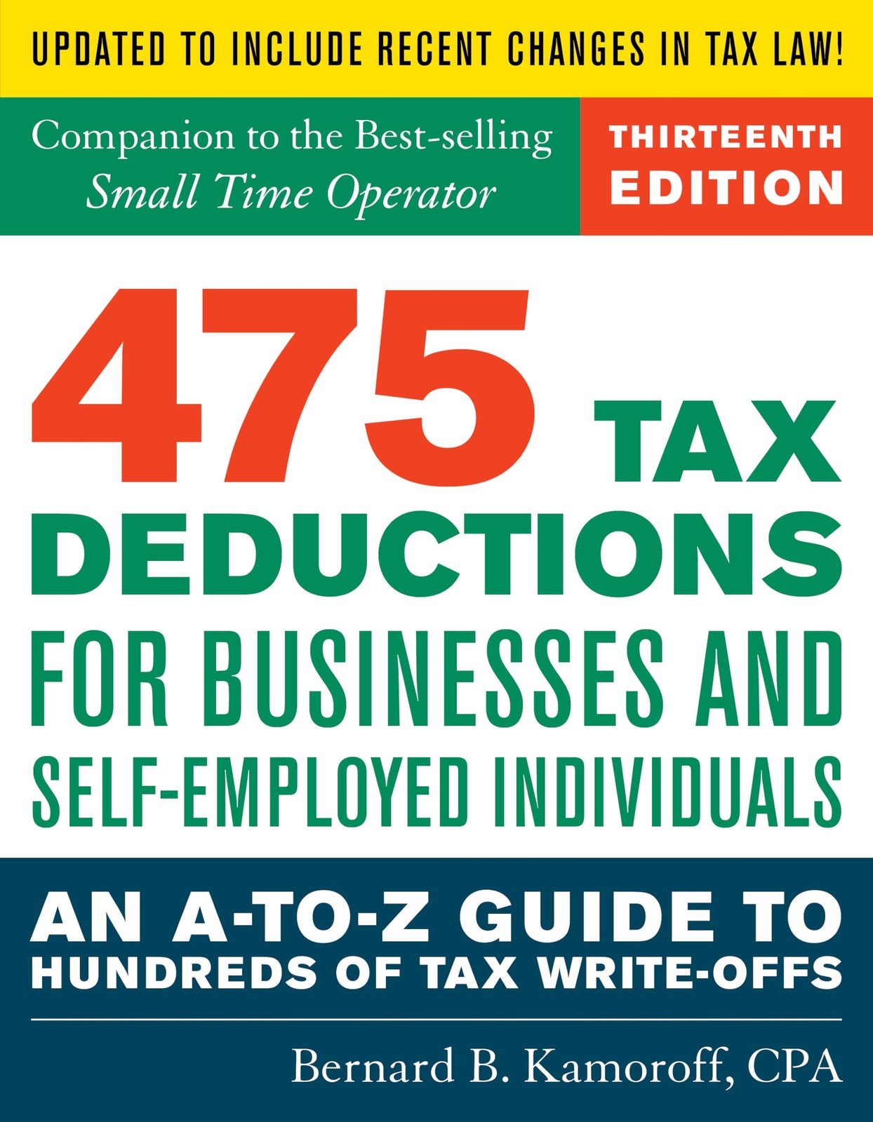 475 Tax Deductions for Businesses and Self-Employed Individuals: An A-to-Z G…