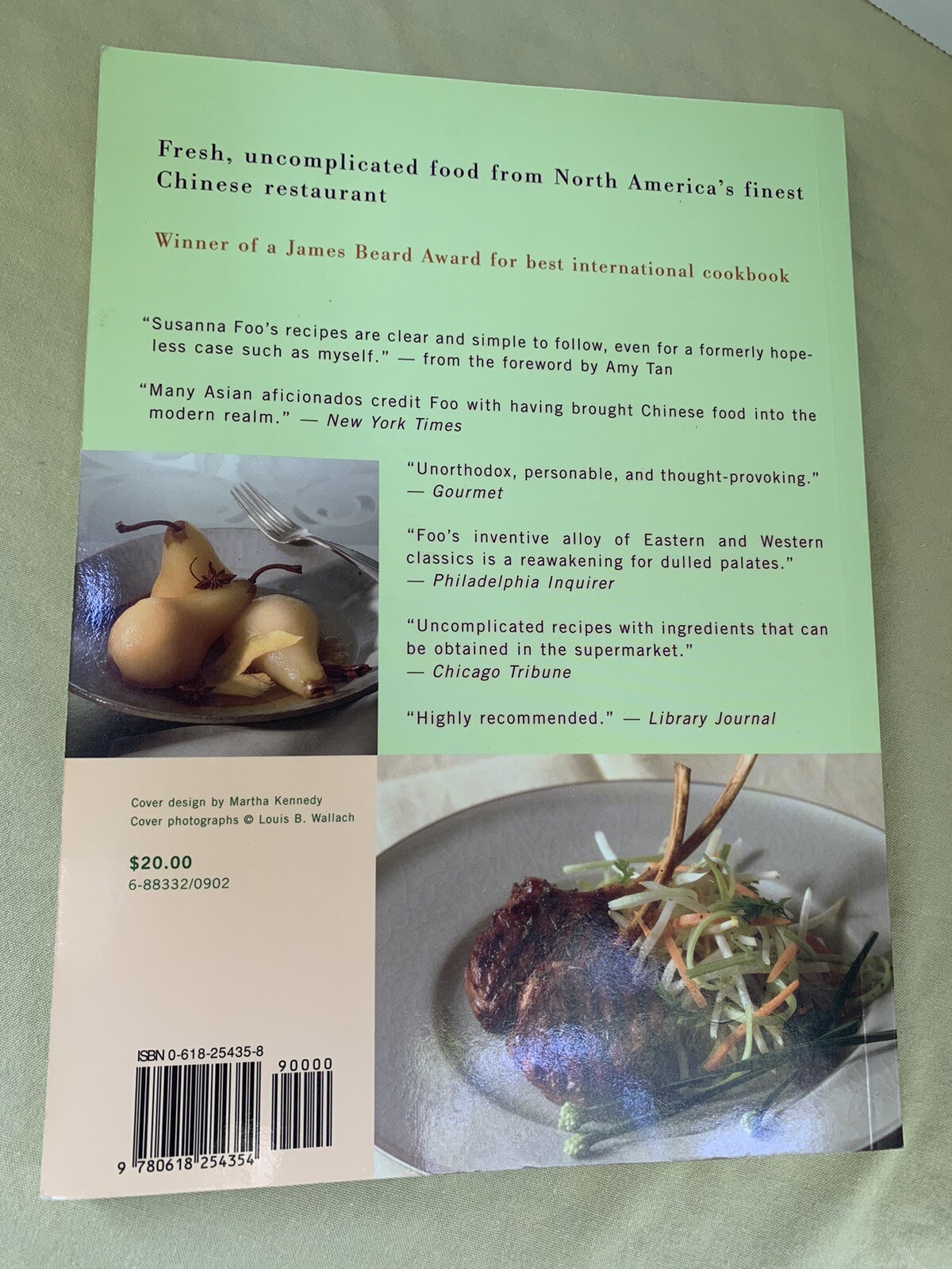 SUSANNA FOO Chinese Cuisine Cookbook, 2002, PB, 352 Pages, Food Kitchen
