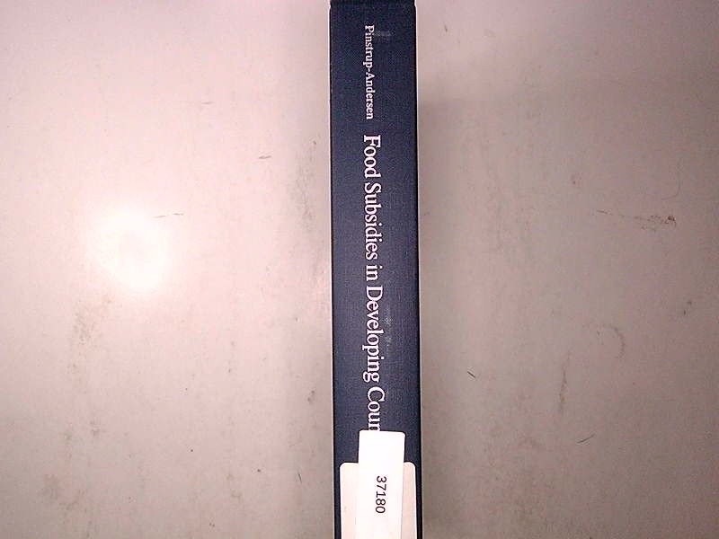 Food Subsidies in Developing Countries Pinstrup-Andersen 1988 Johns Hopkins