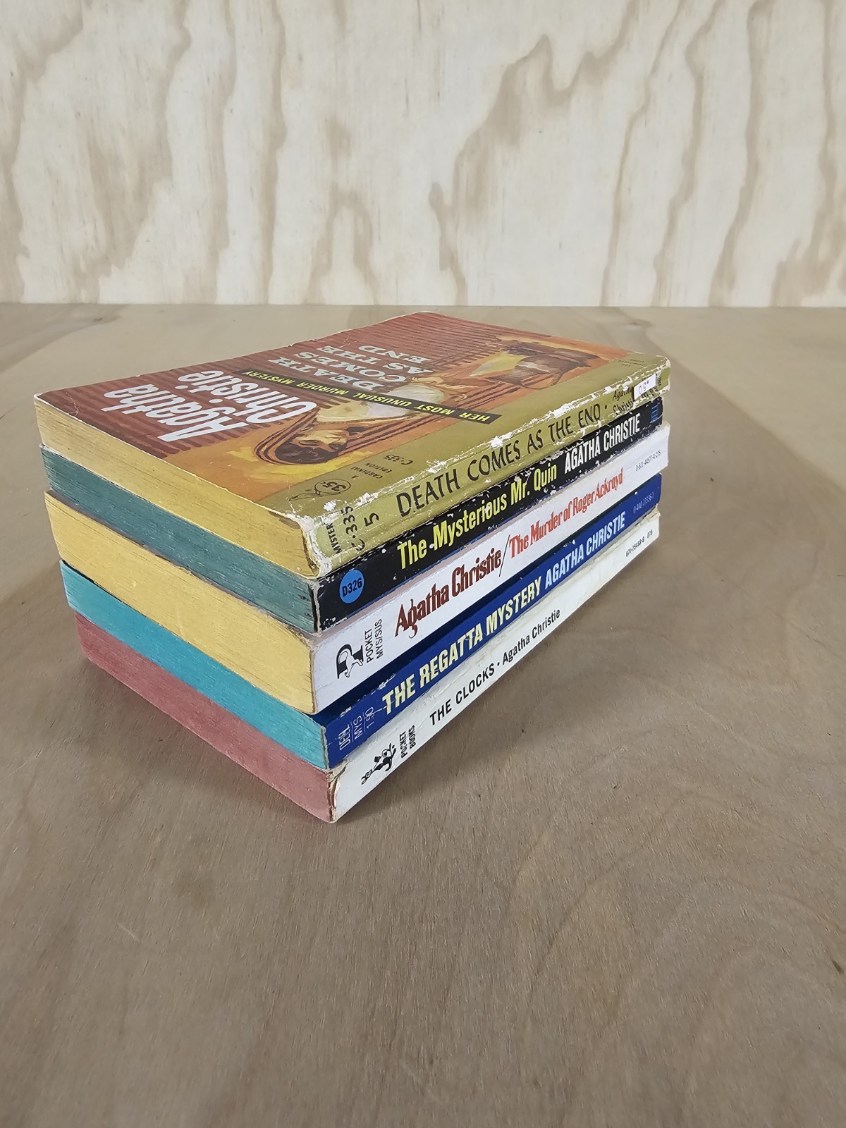 Vintage Agatha Christie Paperback Lot 5 Books