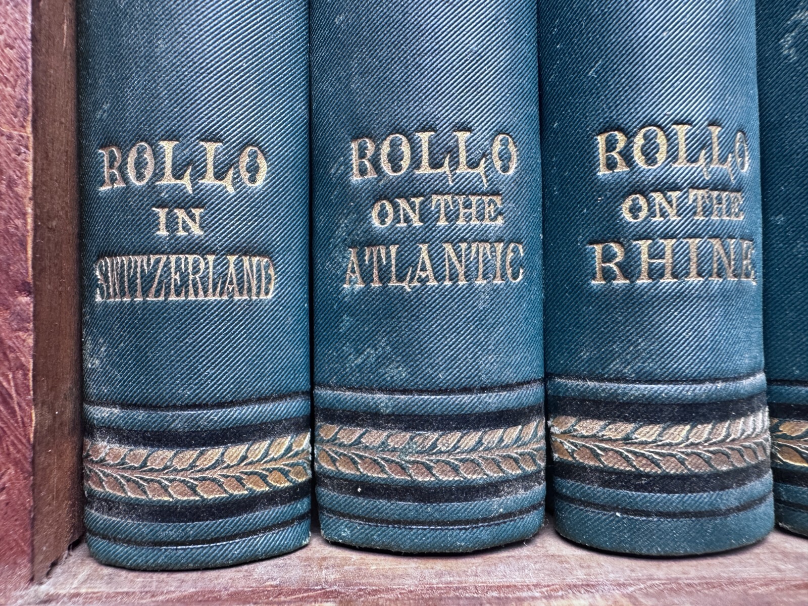 1883 ROLLO’S TOUR IN EUROPE by Jacob Abbott Box Set of 10 Books EX