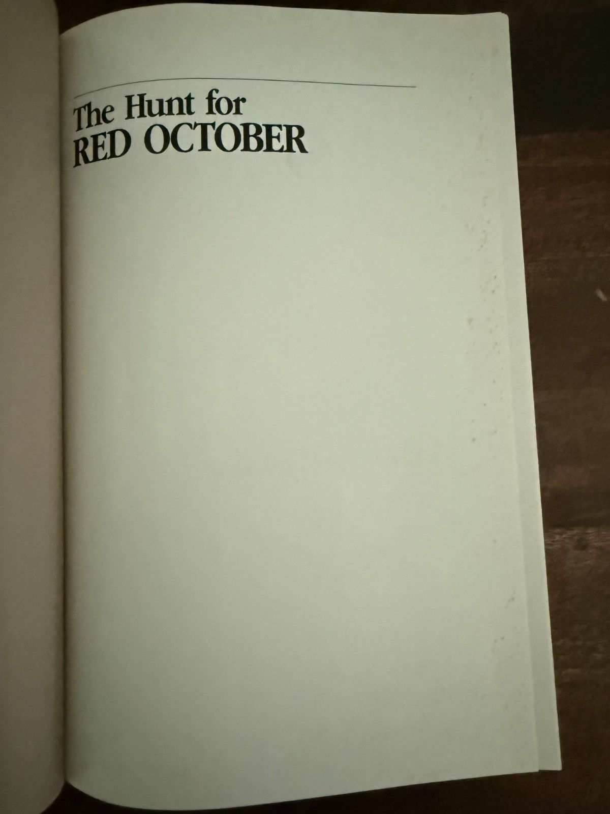 The Hunt for Red October Hardcover by Tom Clancy First Edition 7th printing 1984