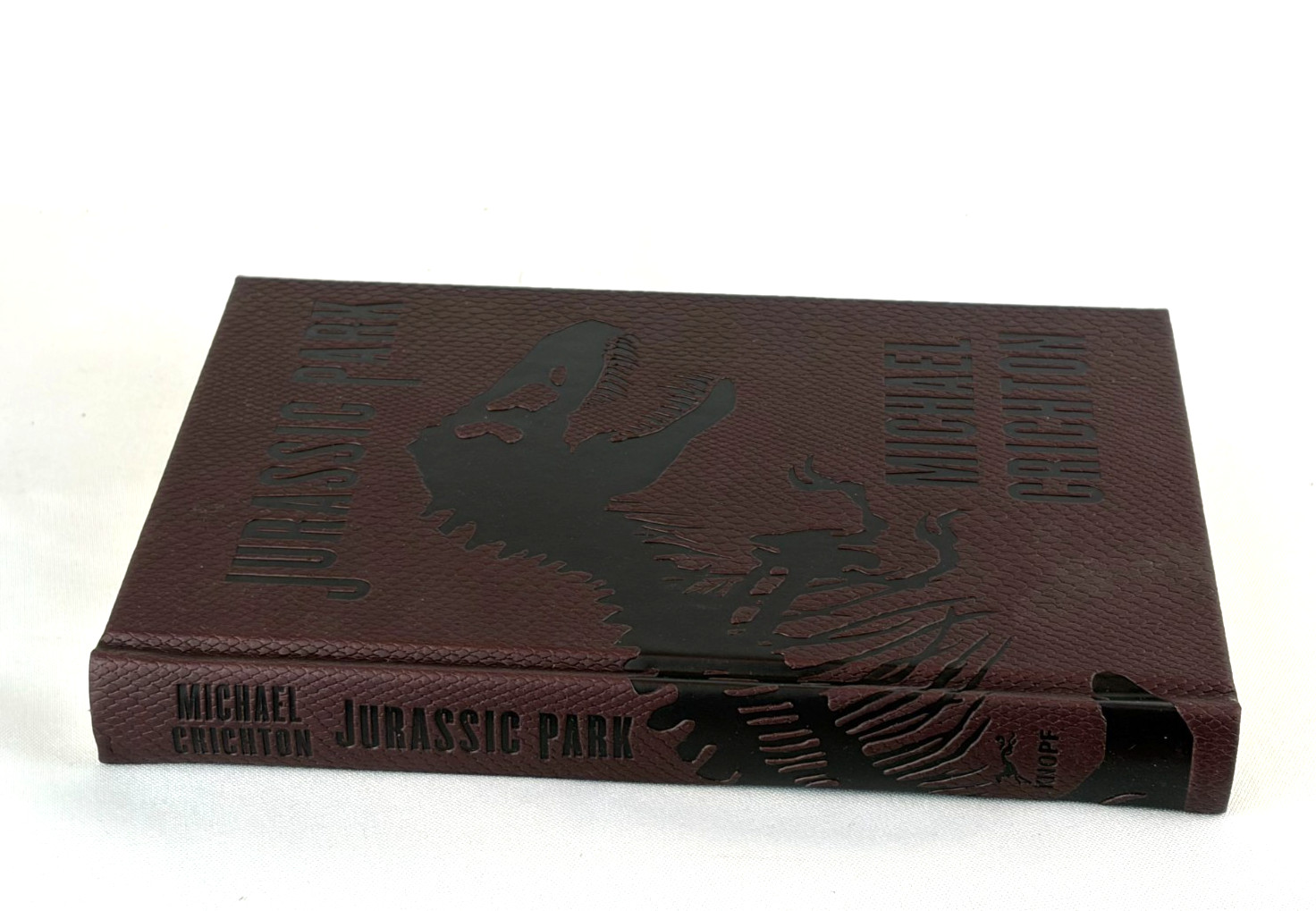 JURASSIC PARK by Michael Crichton Deluxe Collectible Leather Bound Hardcover NEW