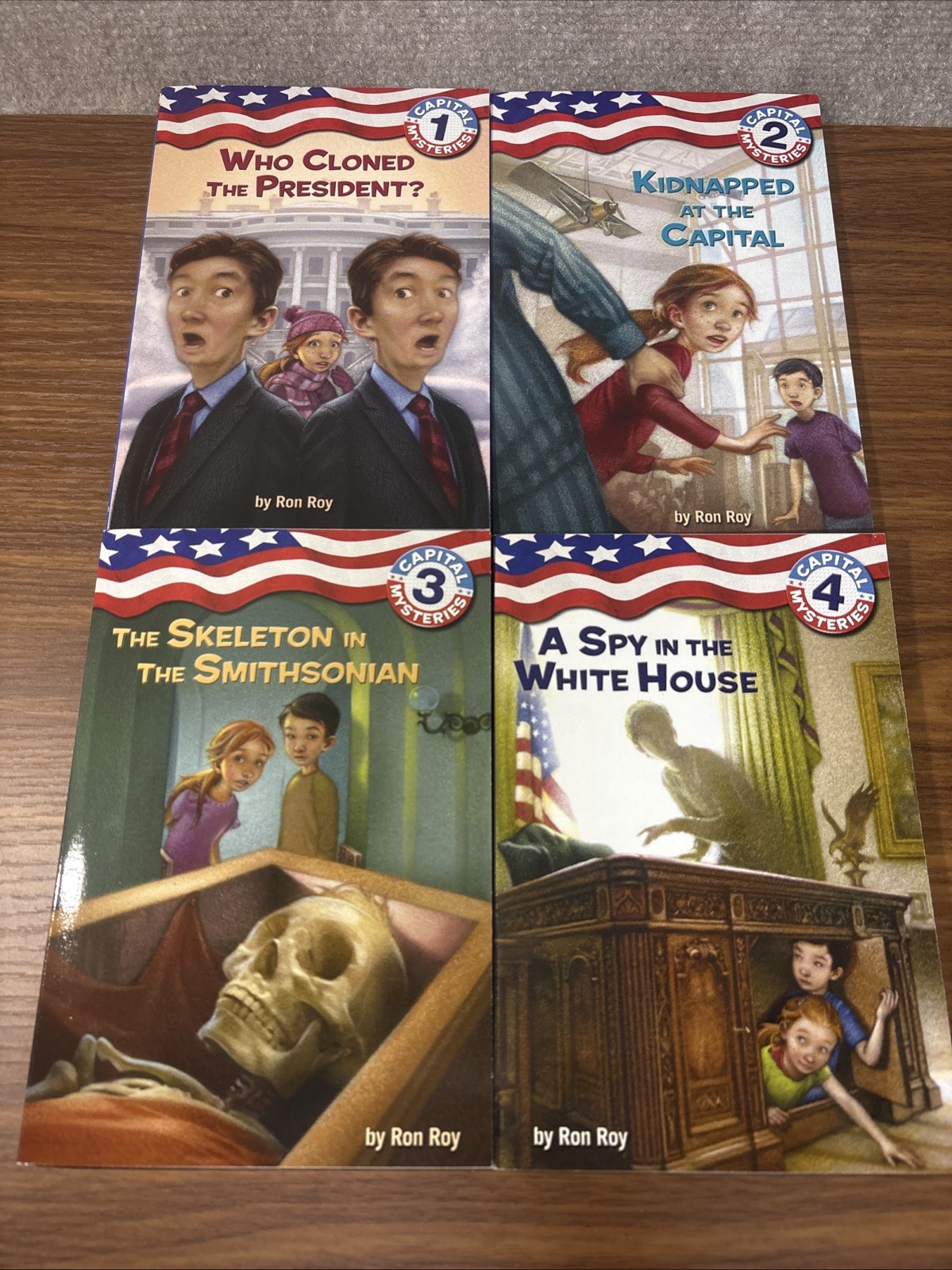 CAPITAL MYSTERIES Ron Roy Chapter Books Complete Series Lot 1-14 Bundle Kids