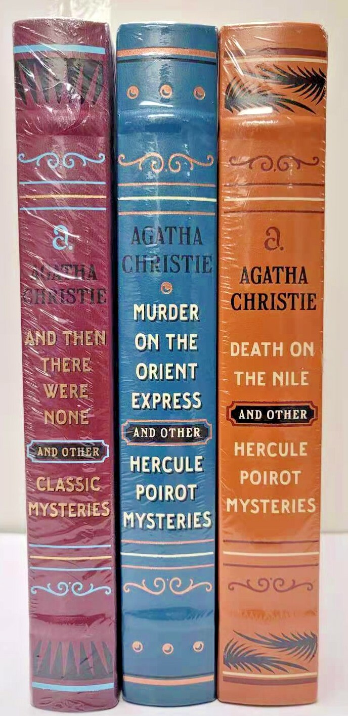 Agatha Christie 3 Books: DEATH ON THE NILE, MURDER ON THE ORIENT EXPRESS +1 *NEW