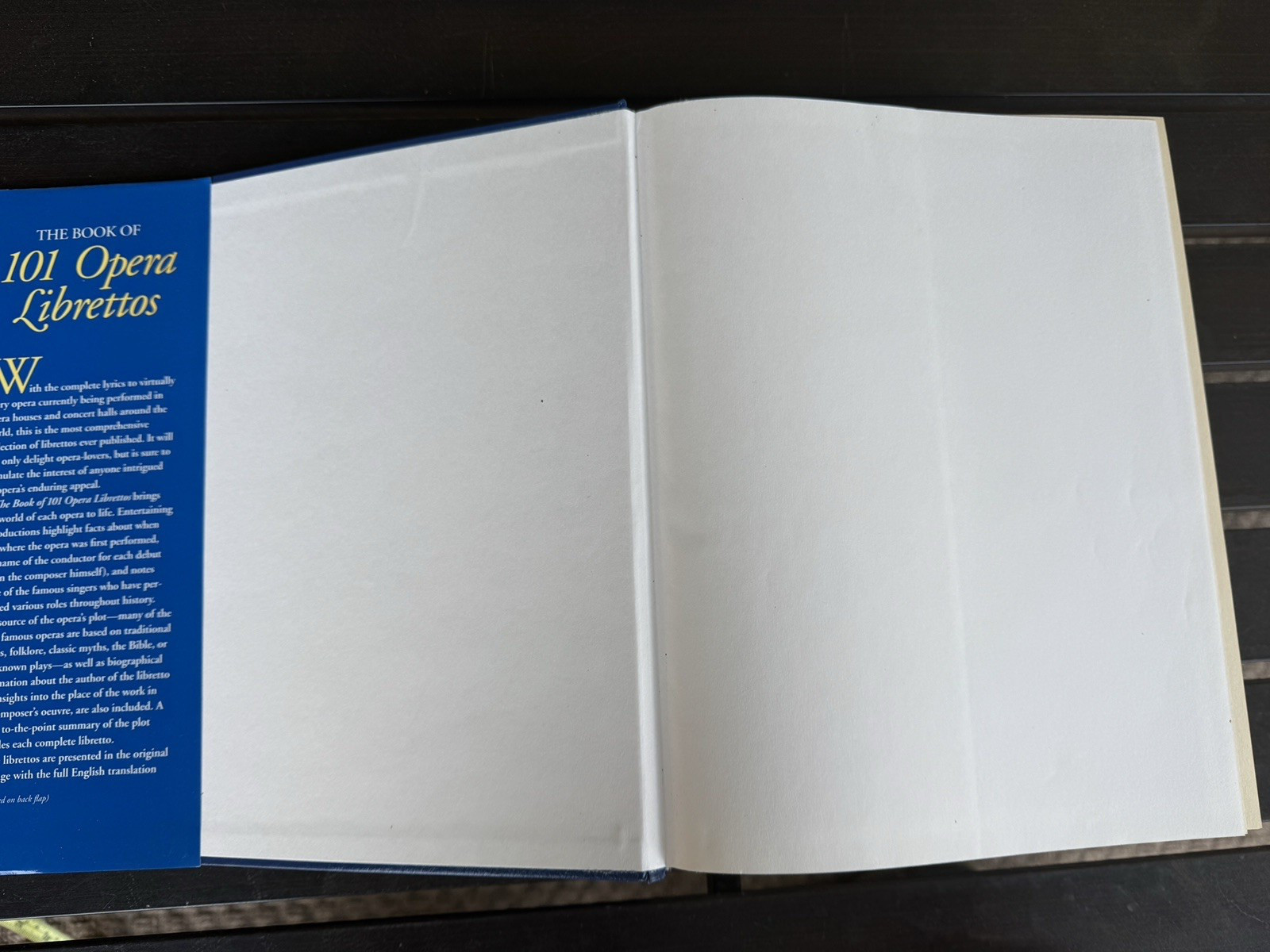 Book Of 101 Opera Librettos 1996 EUC Orig W English Translation 1437 Pages