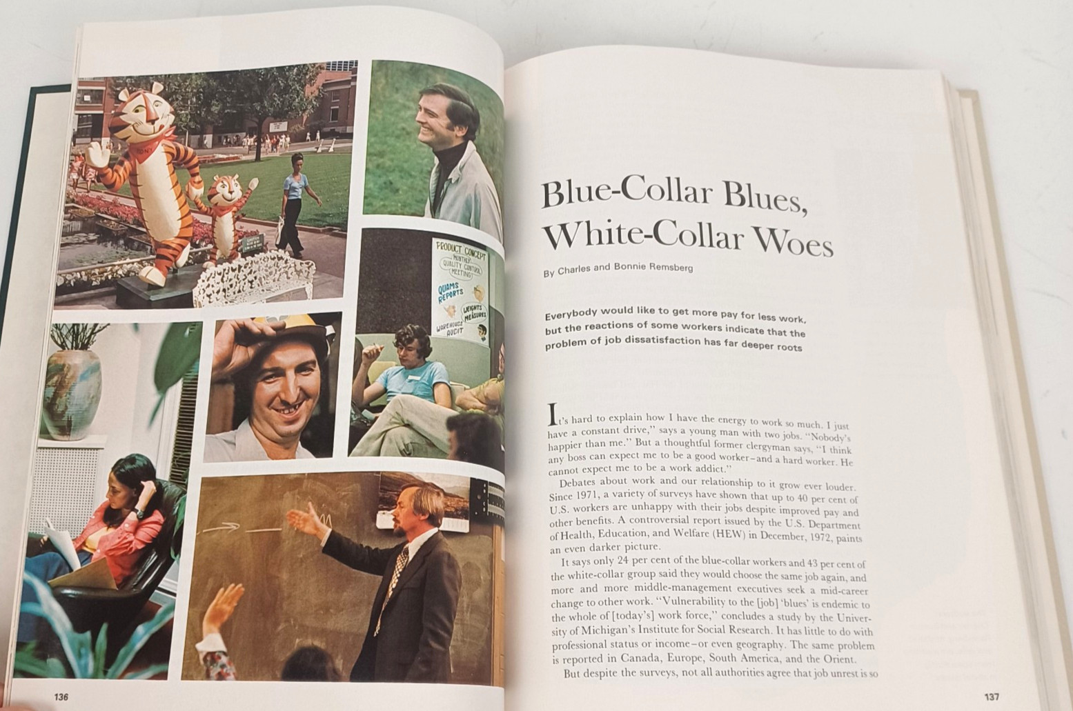 Vtg The World Book Yearbook 1974 Review of Events of 1973 Hard Cover 608 Pages