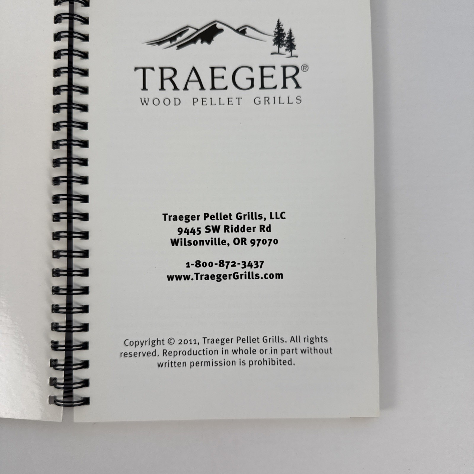 2011 Traeger’s Everyday Cookbook-Wood Pellet Grill-101 pages-Spiral Bound