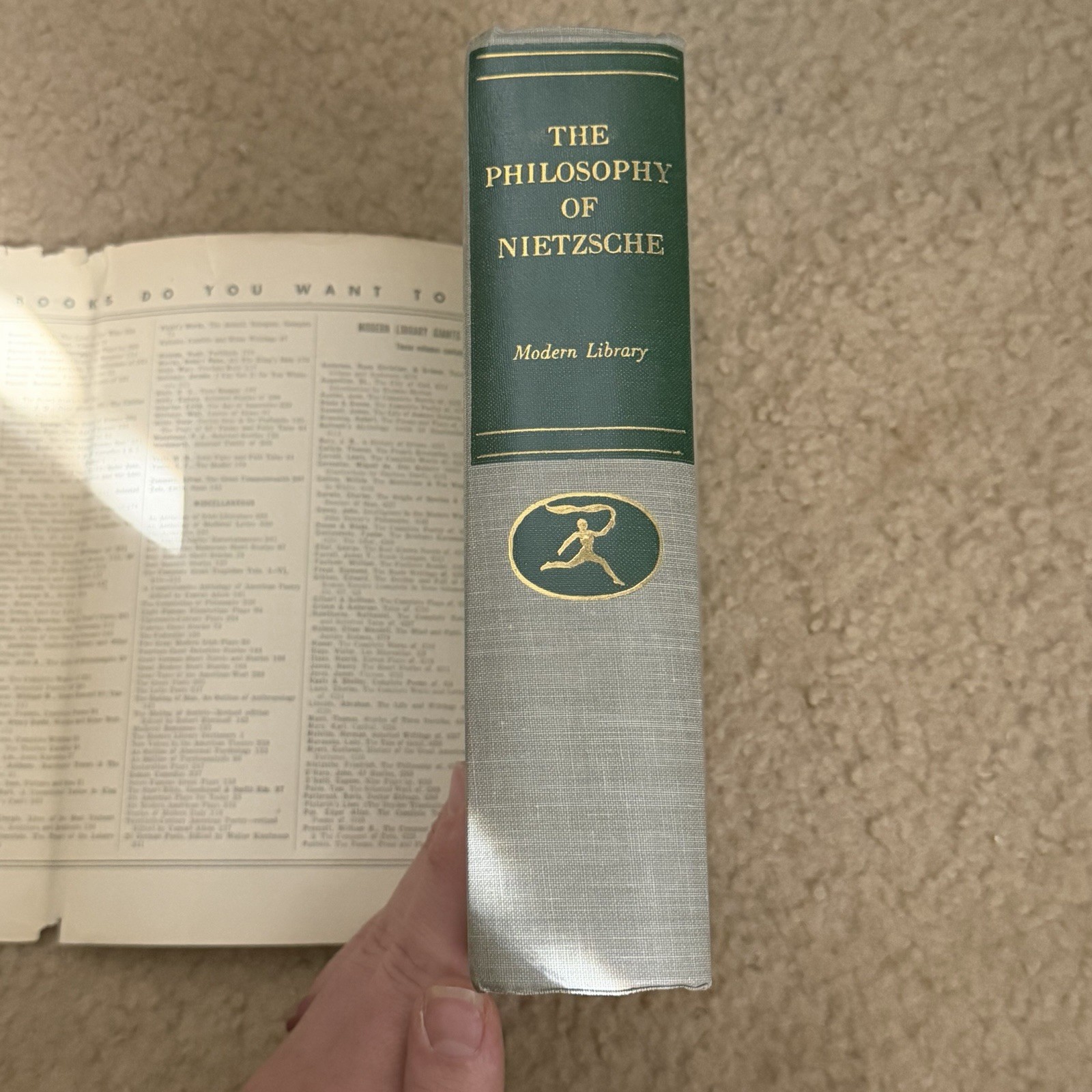 The Philosophy of Nietzsche 1954 The Modern Library Hardcover