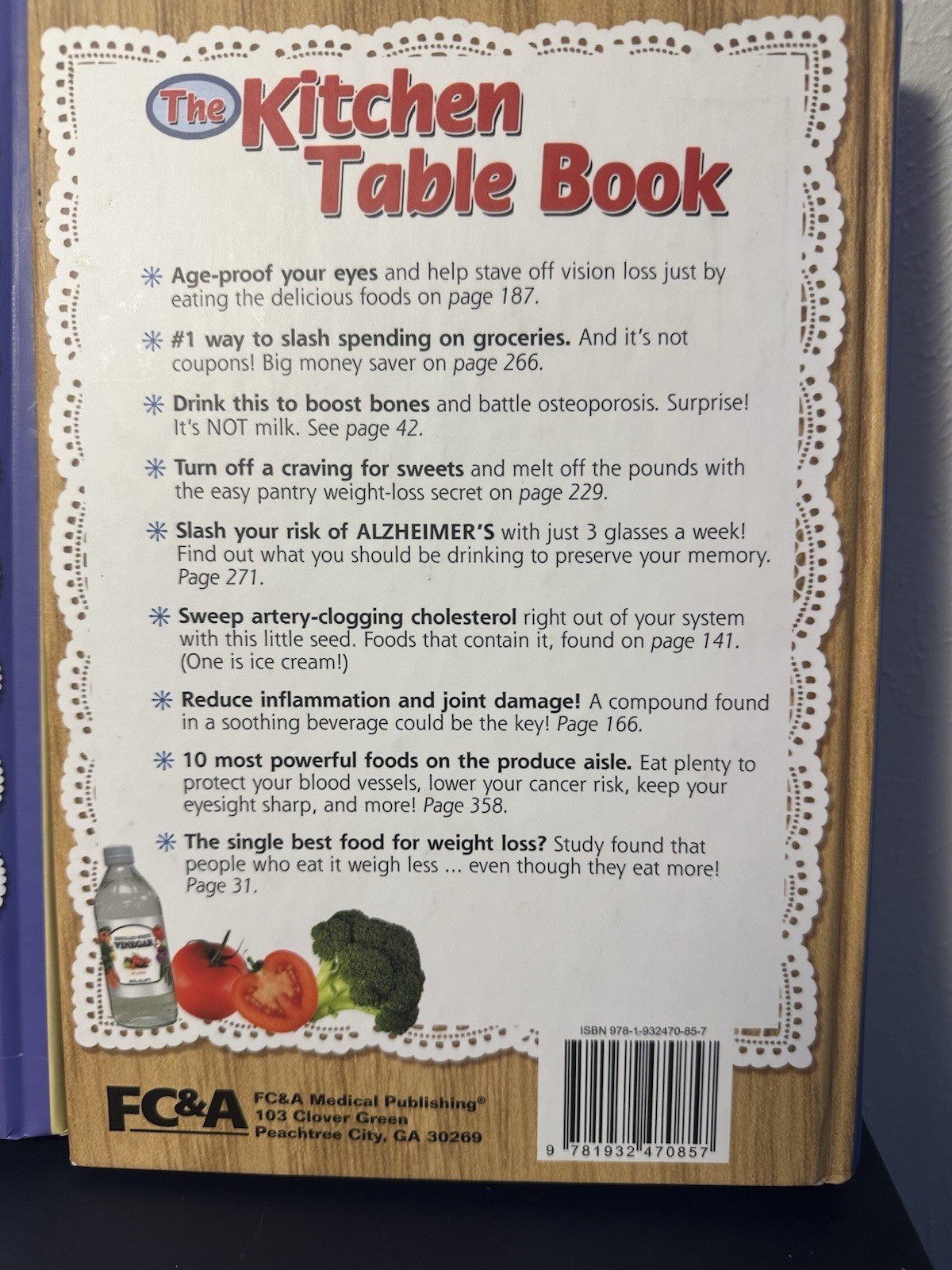 FC&A Medical Publishing Kitchen Table Book 1 & 2 Hardcover Lot 2 Home Remedies