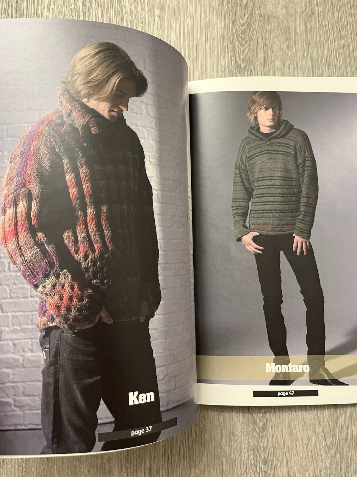 Noro Men Jane Ellison 2009 Trade PB Knitting Pattern Book 8.5×12” UK VG