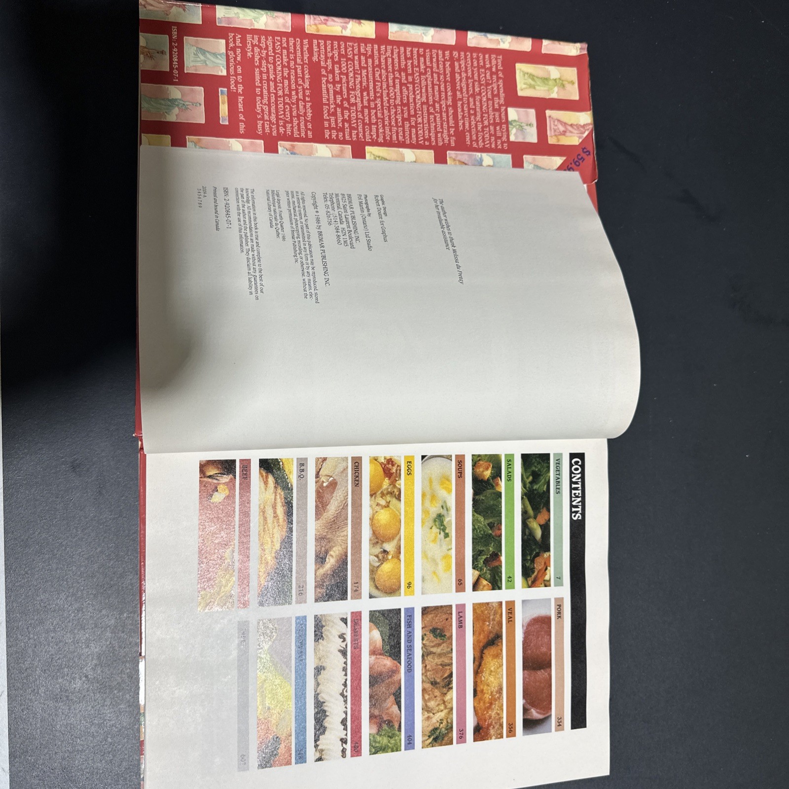 Vintage 1986 Easy American Cooking Today Cookbook Recipes Cook Book 608 Pages