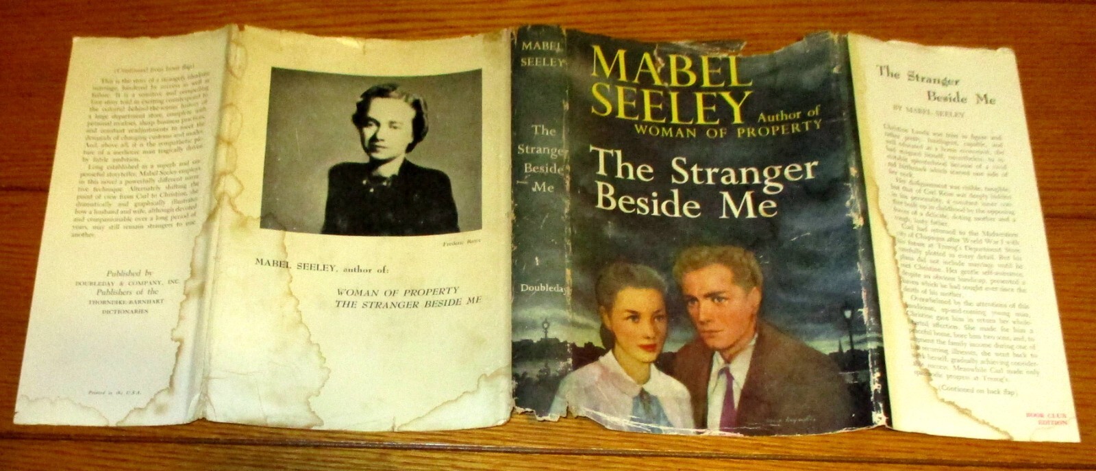 1951 The Stranger Beside Me by Mabel Seeley H/C D/J First Edition 272 Pages
