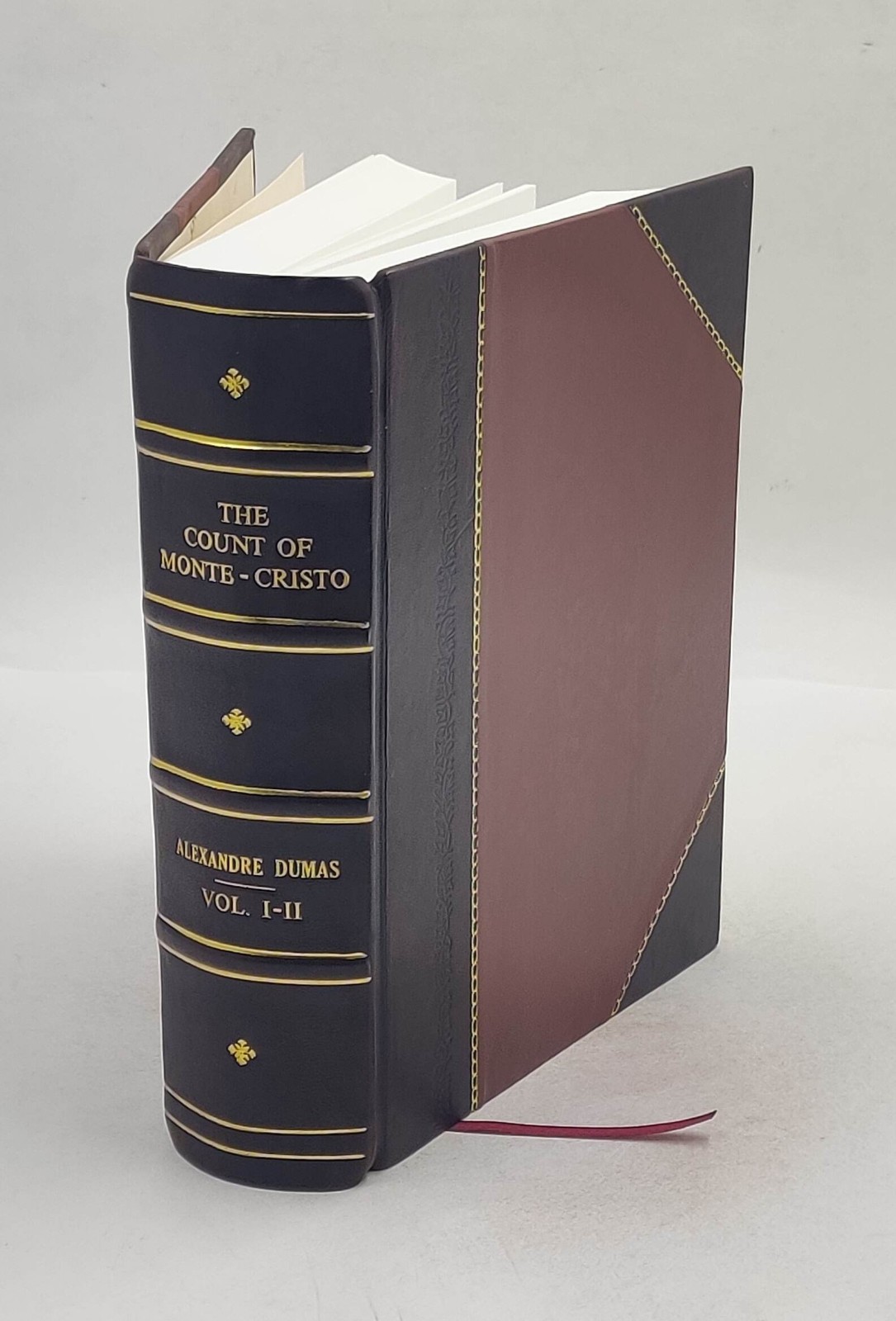 The count of Monte-Cristo Volume 1 1916 by Alexandre Dumas [Leather Crafted]