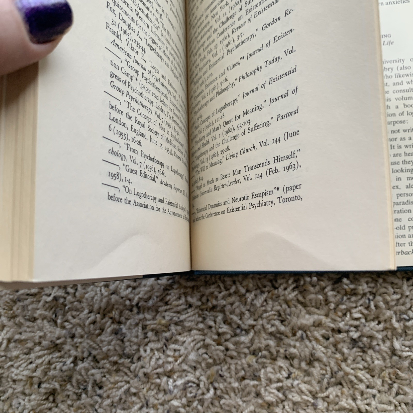 Man’s Search for Meaning Viktor E. Frankl 1962 Revised Enlarged Hardcover Book
