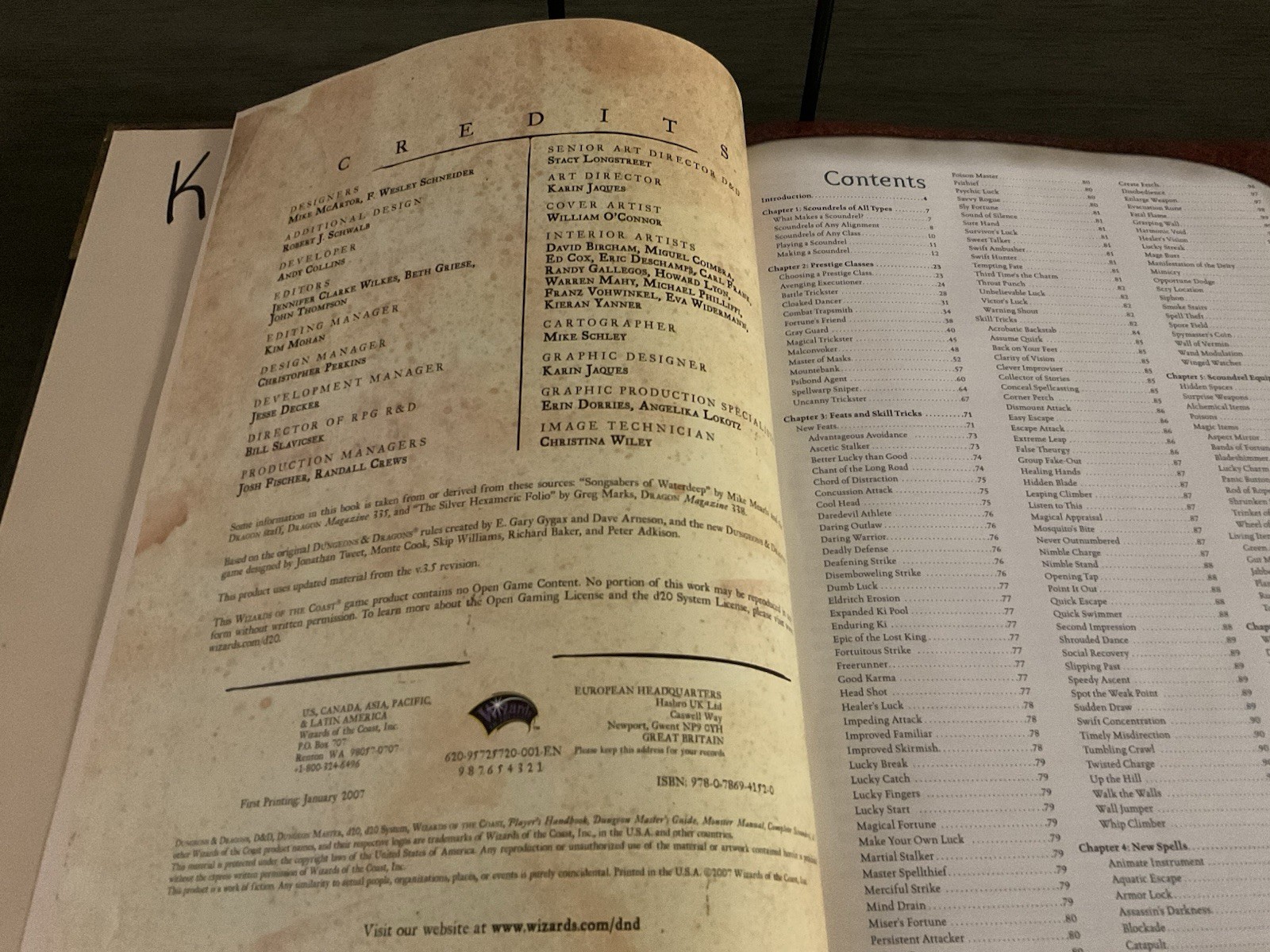 D &D Complete Scoundrel : A Player’s Guide to Trickery and Ingenuity Hardcover