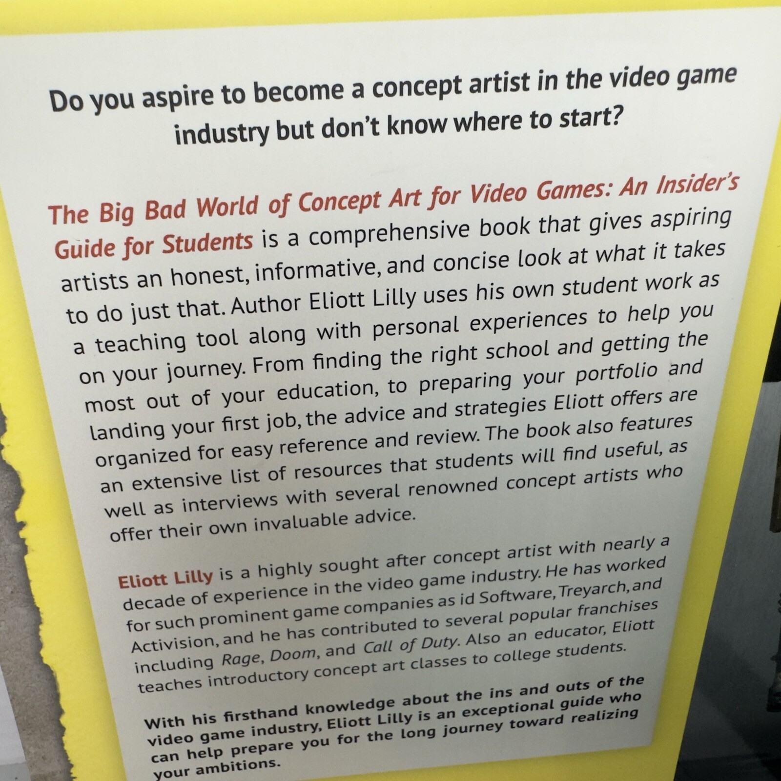 Big Bad World of Concept Art for Video Games: Career As An Concept Artist
