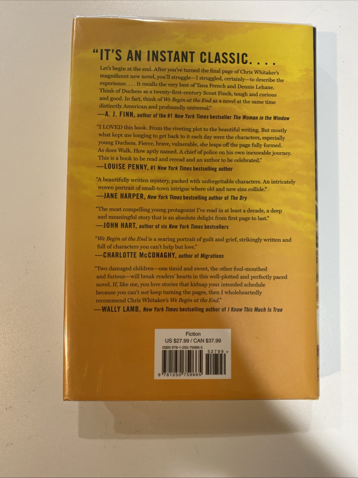 We Begin at the End by Chris Whitaker (2021, Hardcover) First Edition 1st Print