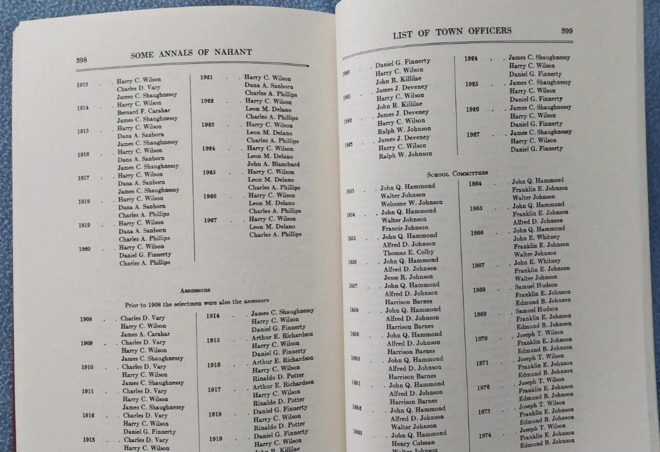 1977 Nahant, Massachusetts history REPRINT OF 1928 BOOK Essex County 400+pages!