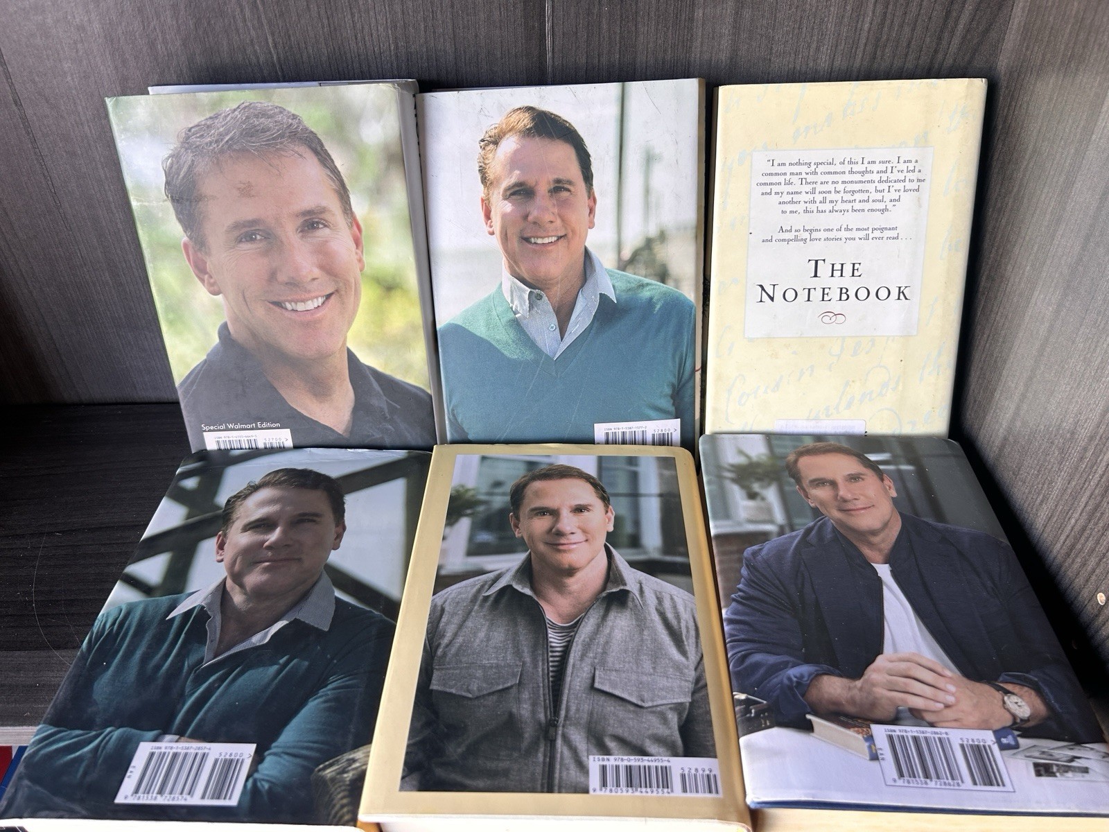 Nicholas Sparks Lot of 6 Hardcover Books ( 0919)