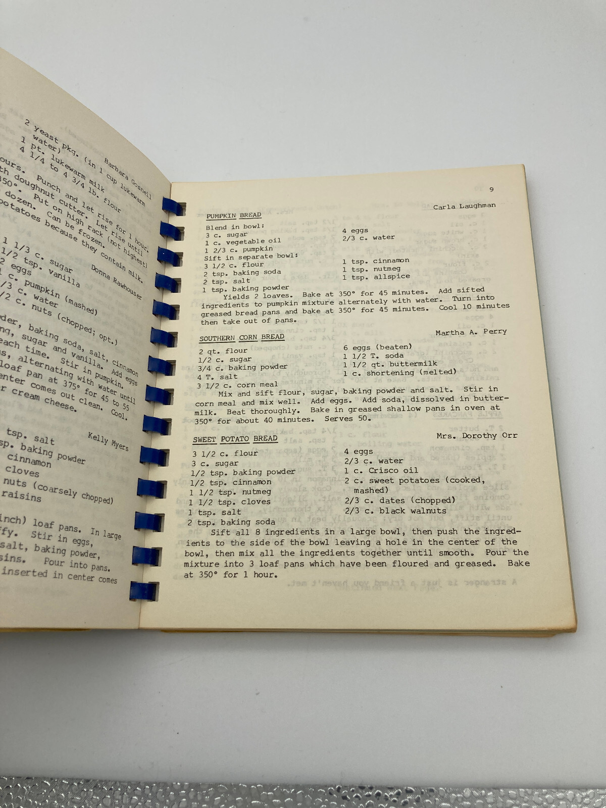 Vtg Cookbook York City PA Council PTA ~ 1977 Spiral PB 174 Typed Pages Local