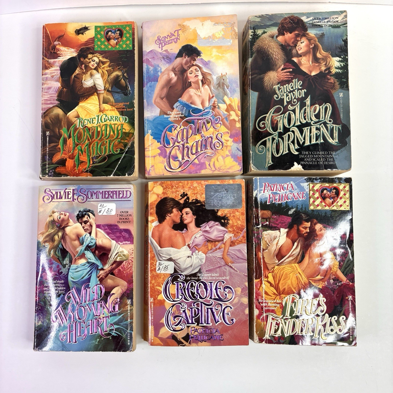Lot 12 Vintage Zebra Historical Romance Paperback Novels Lovegram Mixed Authors