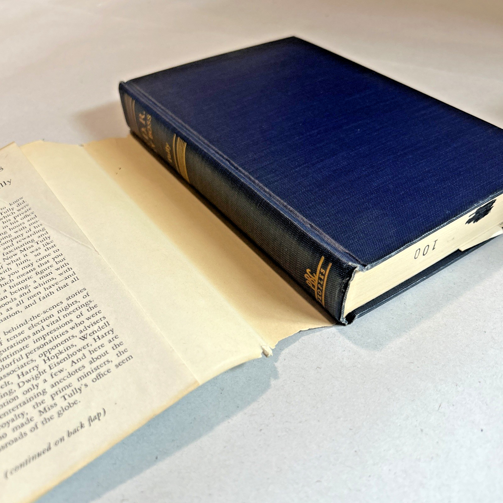 F. D. R. My Boss (1949) ~ Grace Tully ~ Hardcover ~ Dust Jacket