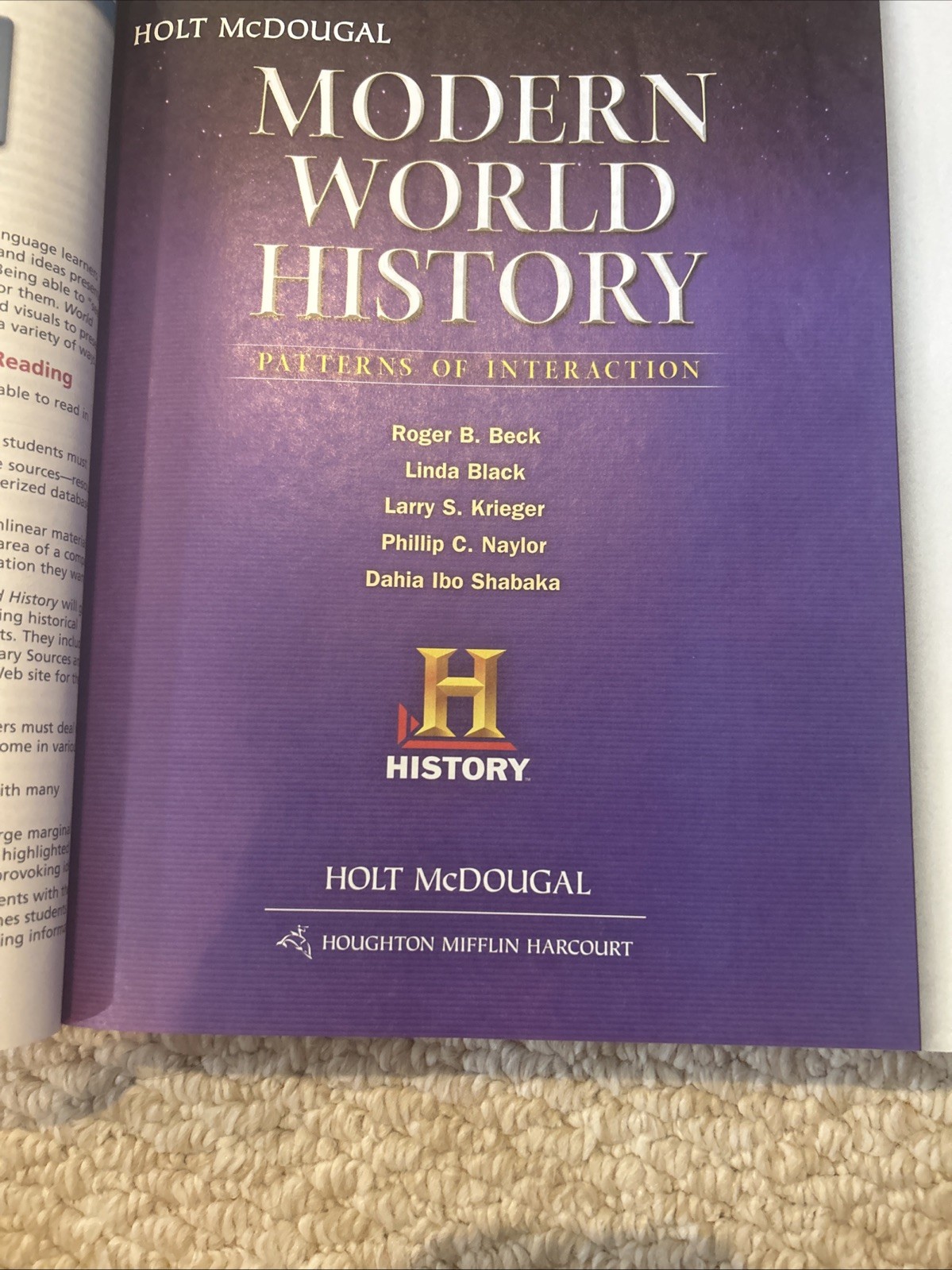 Modern World History: Patterns of Interaction: Teacher Edition Modern 2012 NEW!