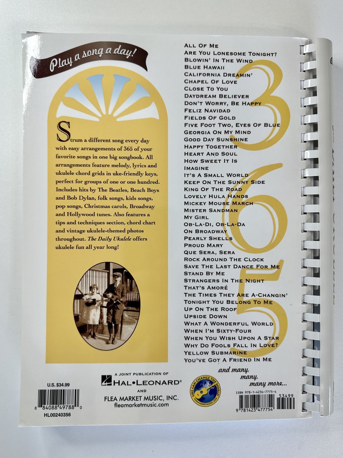 Daily Ukulele : 365 Songs for Better Living by Liz Beloff (2010, Trade Paperback