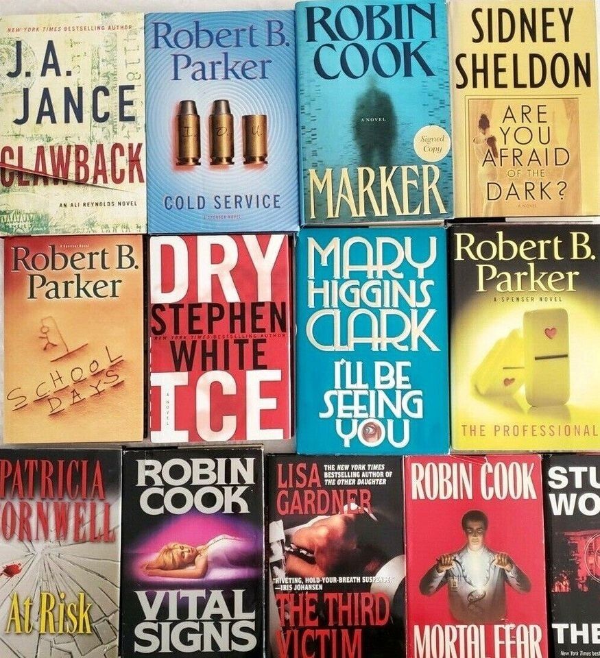 5 Pounds Of Suspense Crime Mystery Thriller Fiction Books Random Mix Lot !!
