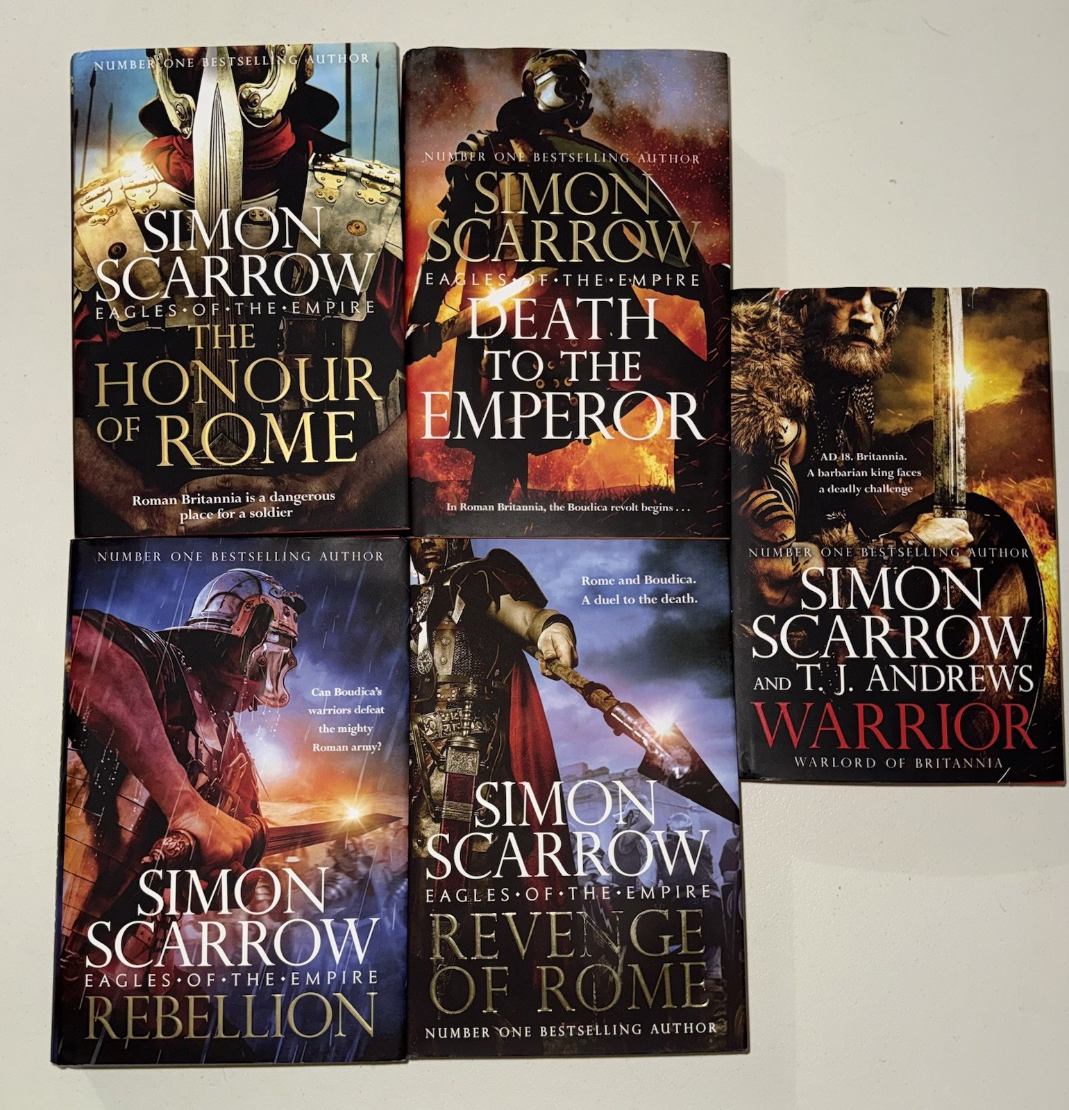 Simon Scarrow Hardcover Book Lot Eagles Empire XX-XXIII Honour Rome Rebellion