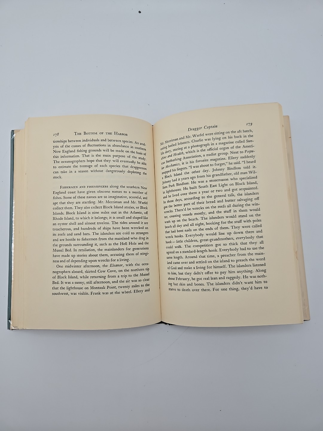 The Bottom of the Harbor by Joseph Mitchel, Little, Brown, 1959 Hard Cover- DJ