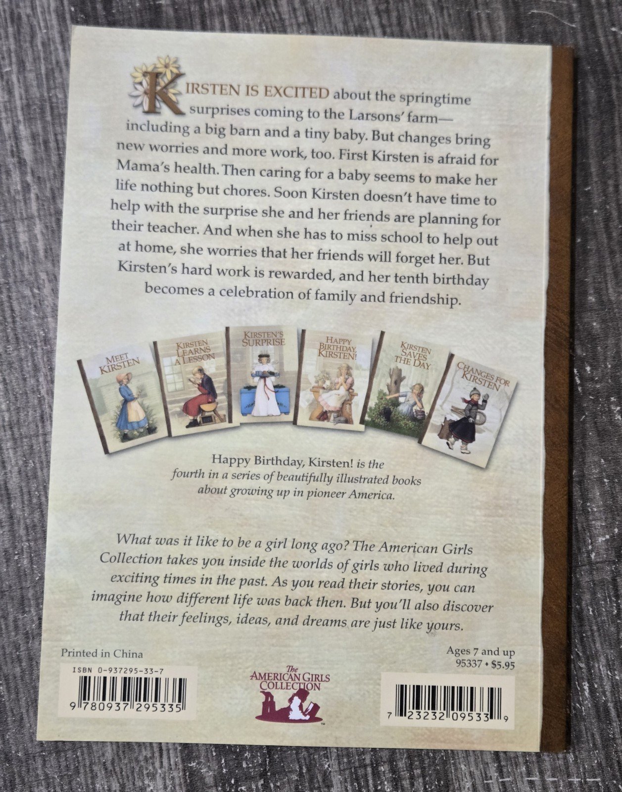 1854 Kirsten American Girl Collection Book Box Set 1 2 3 4 5 6 – Six Book Set