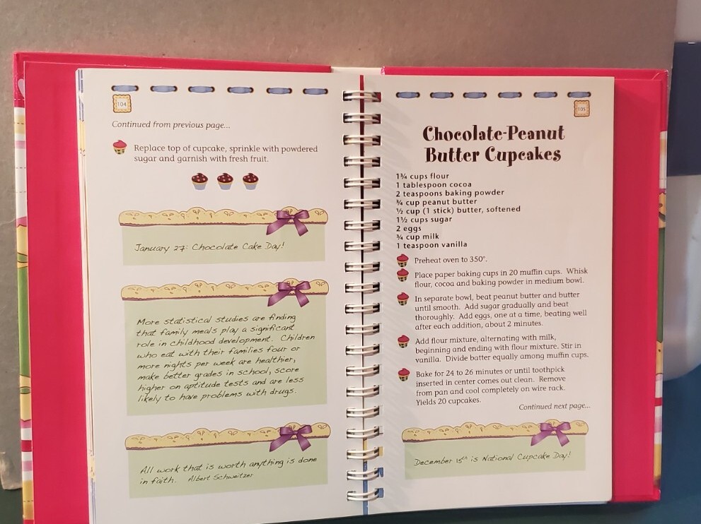 NEW “EASY CUPCAKE RECIPES” Hardback Spiral 2010 Cookbook Resources LLC 174 Pages