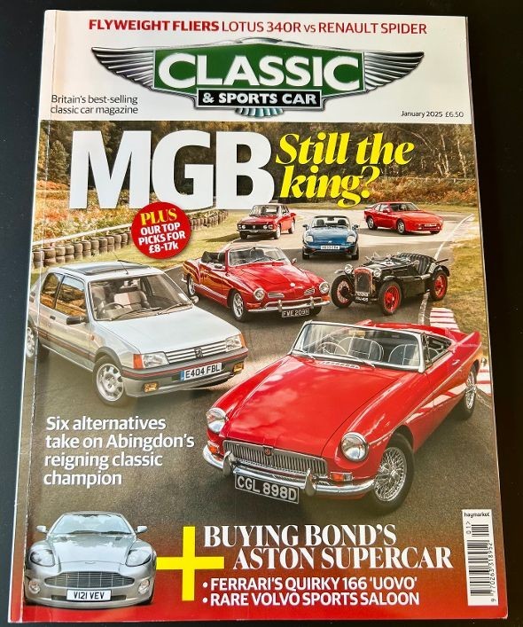 Classic & Sports Car Auto Magazine * January 2025 * MGB Still the King? and More