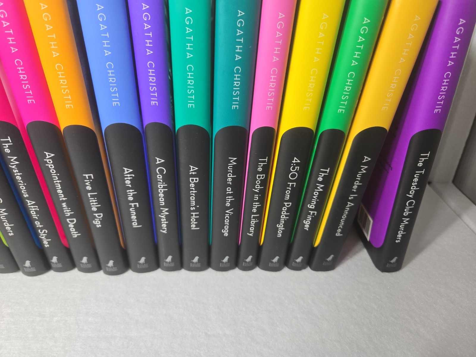 20 Agatha Christie Hercule Poirot & Marple Mystery HC Books Black Dog VG+ Cond