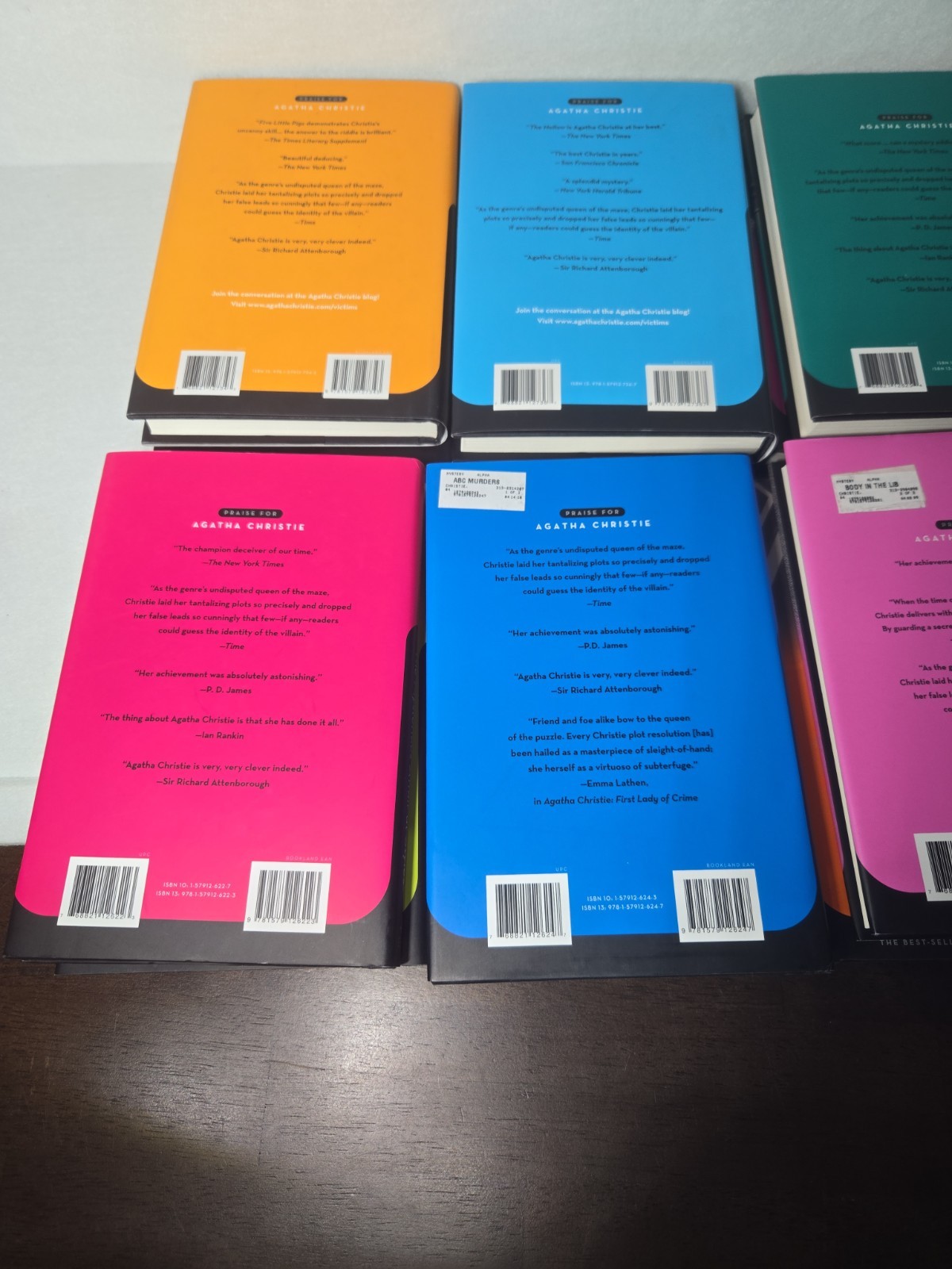 20 Agatha Christie Hercule Poirot & Marple Mystery HC Books Black Dog VG+ Cond