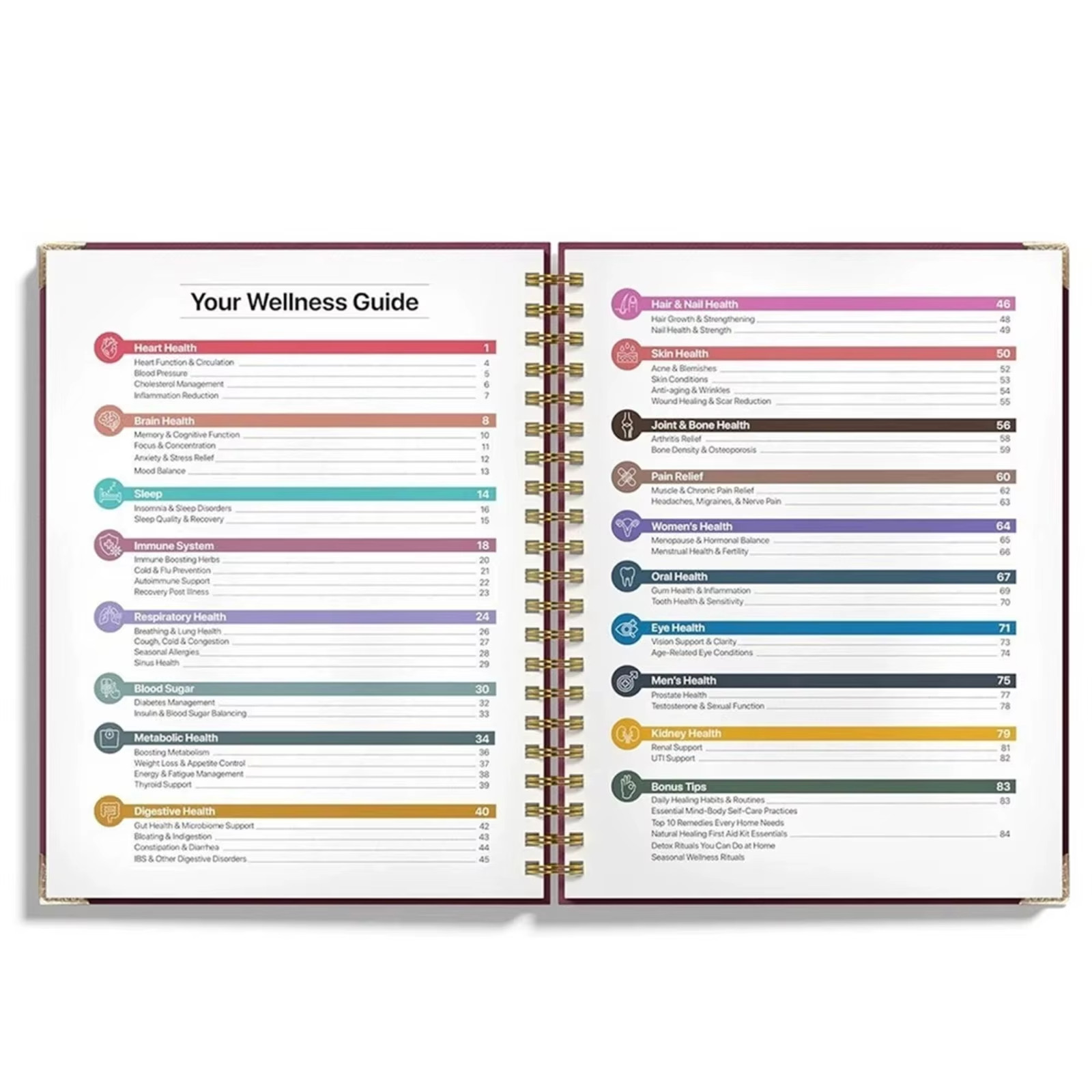 The Natural Healing Handbook – Spiral Bound | Herbal Remedies & Wellness Recipes