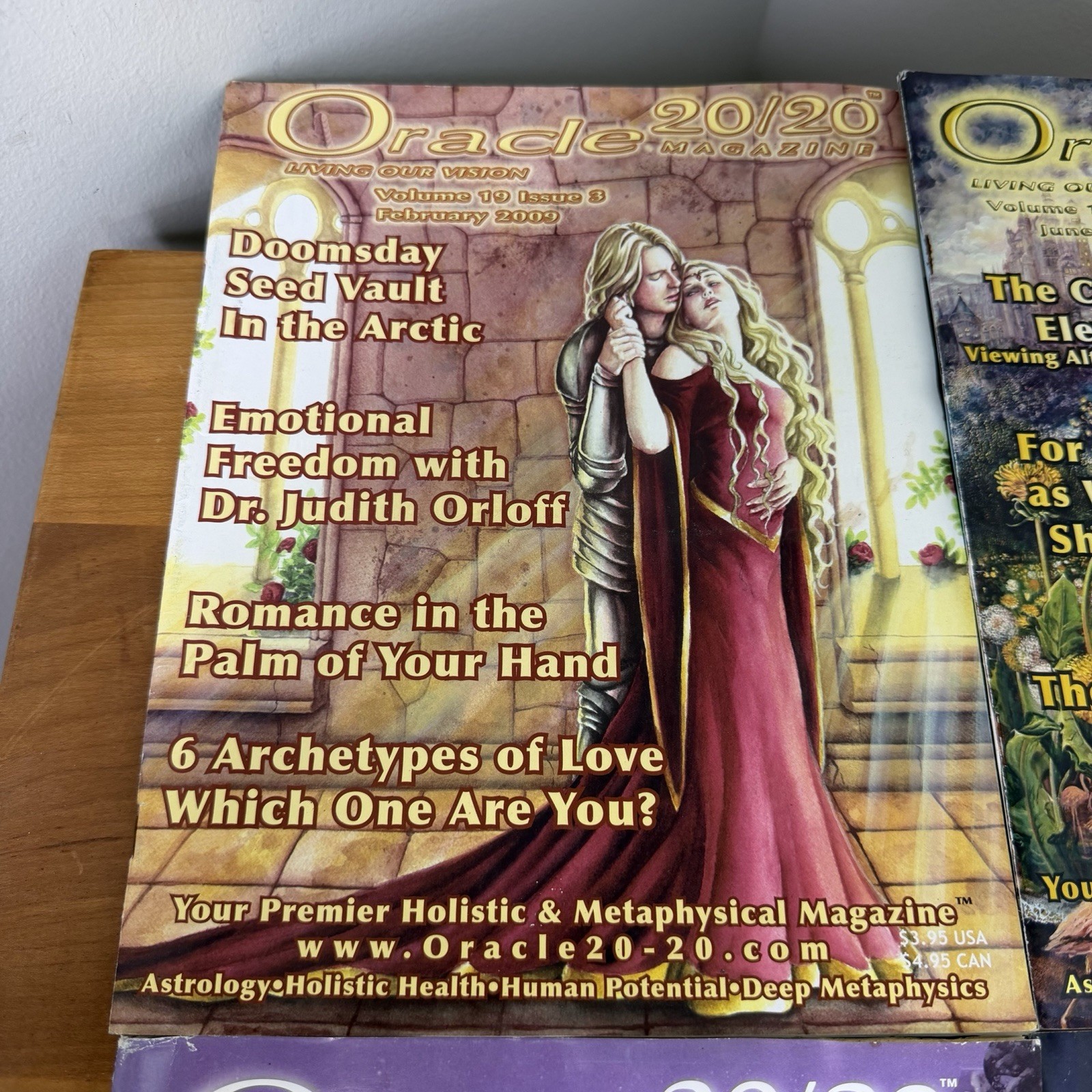 ORACLE 20/20 MAGAZINE LOT OF 8 2000s Metaphysics, Astrology, Witchcraft